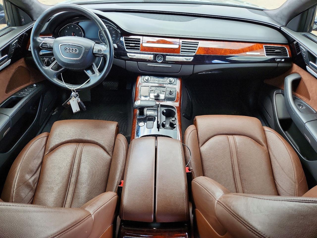 2012 Audi A8 L Quattro Black vin: WAURVAFD4CN015758