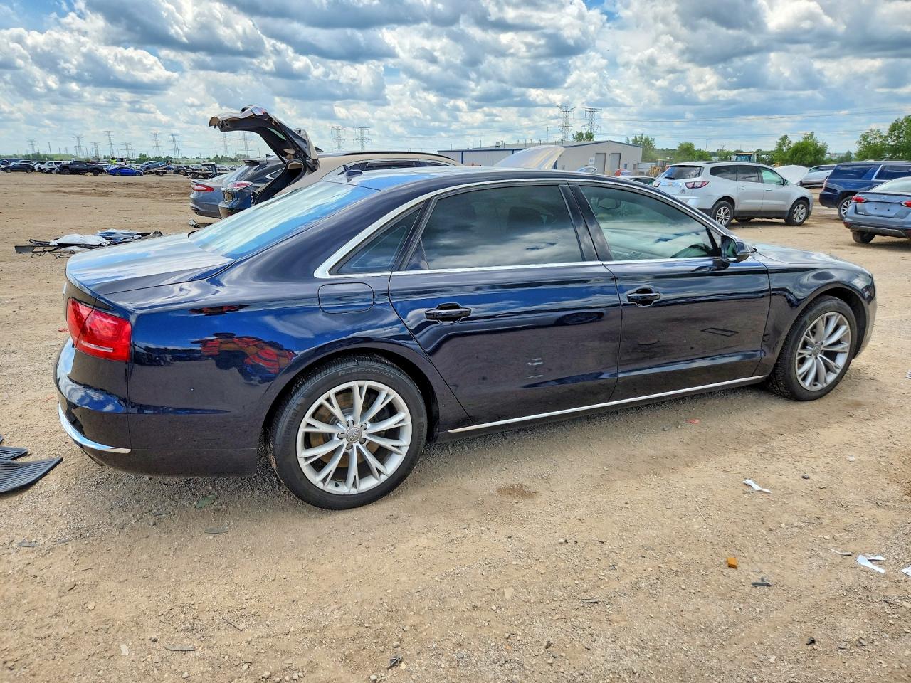 2012 Audi A8 L Quattro Black vin: WAURVAFD4CN015758