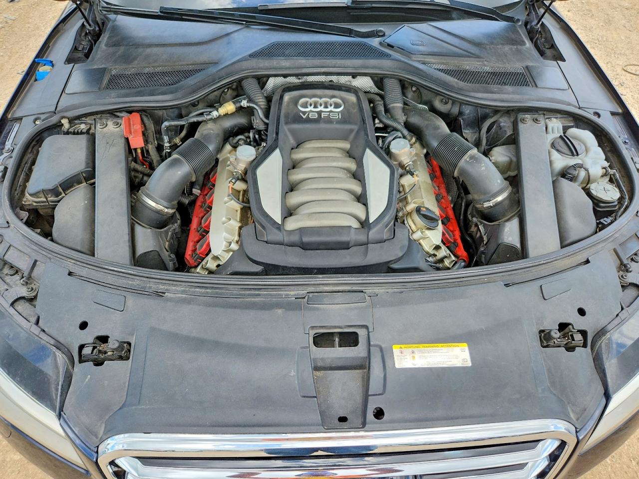 2012 Audi A8 L Quattro Black vin: WAURVAFD4CN015758