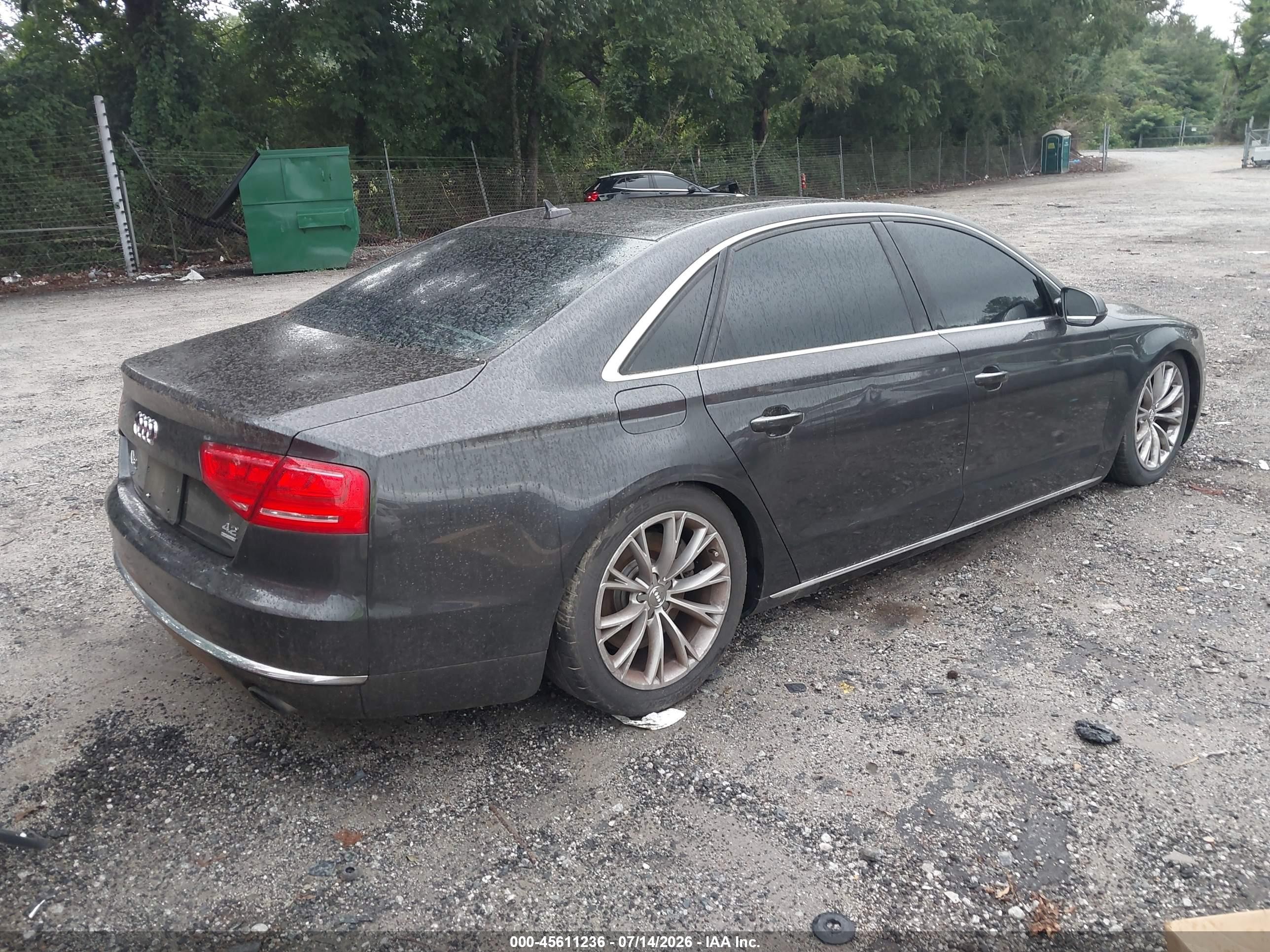 2011 Audi A8 L 4.2 Black vin: WAURVAFD5BN005156