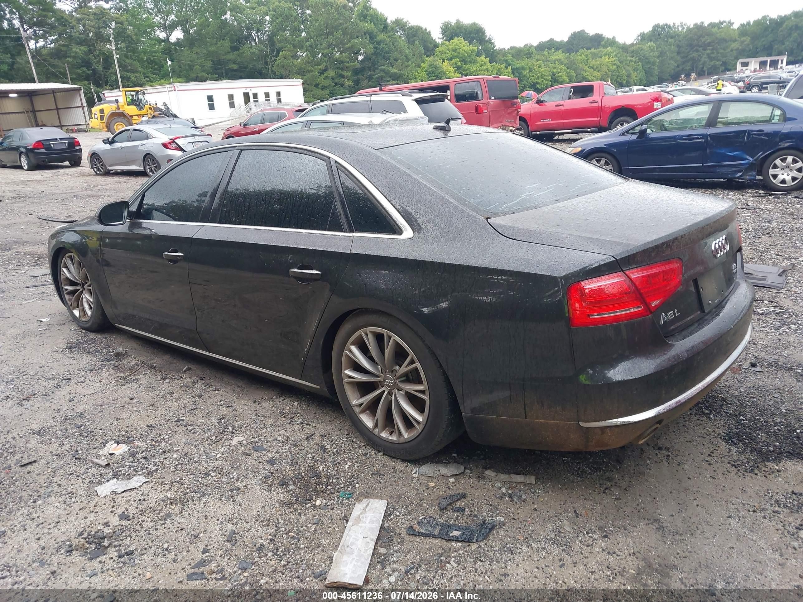 2011 Audi A8 L 4.2 Black vin: WAURVAFD5BN005156
