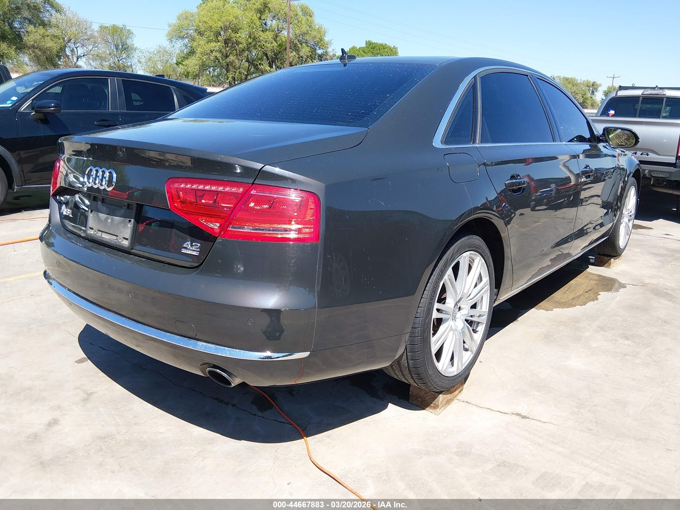 2012 Audi A8 L 4.2 Gray vin: WAURVAFD5CN006261