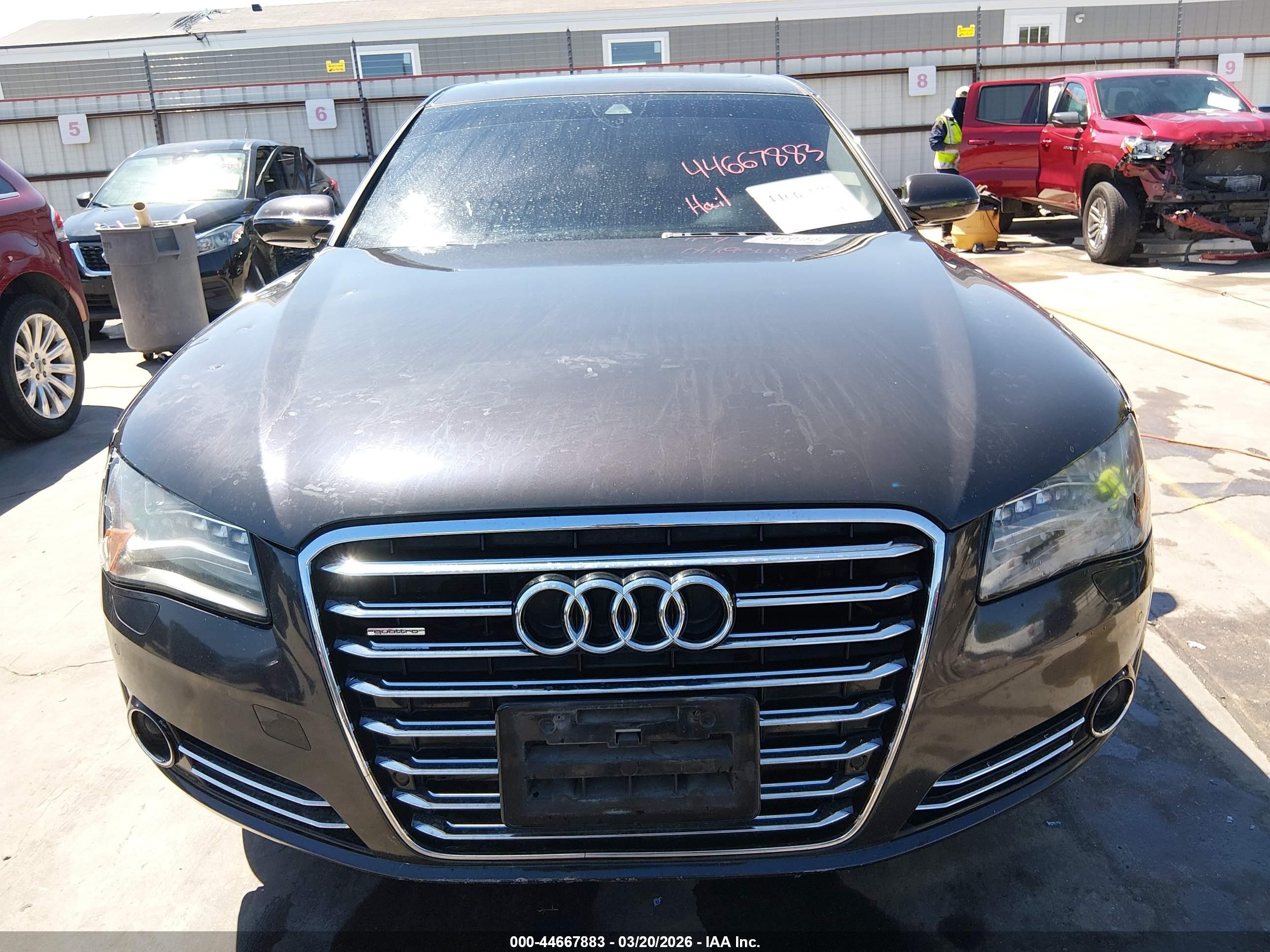 2012 Audi A8 L 4.2 Gray vin: WAURVAFD5CN006261