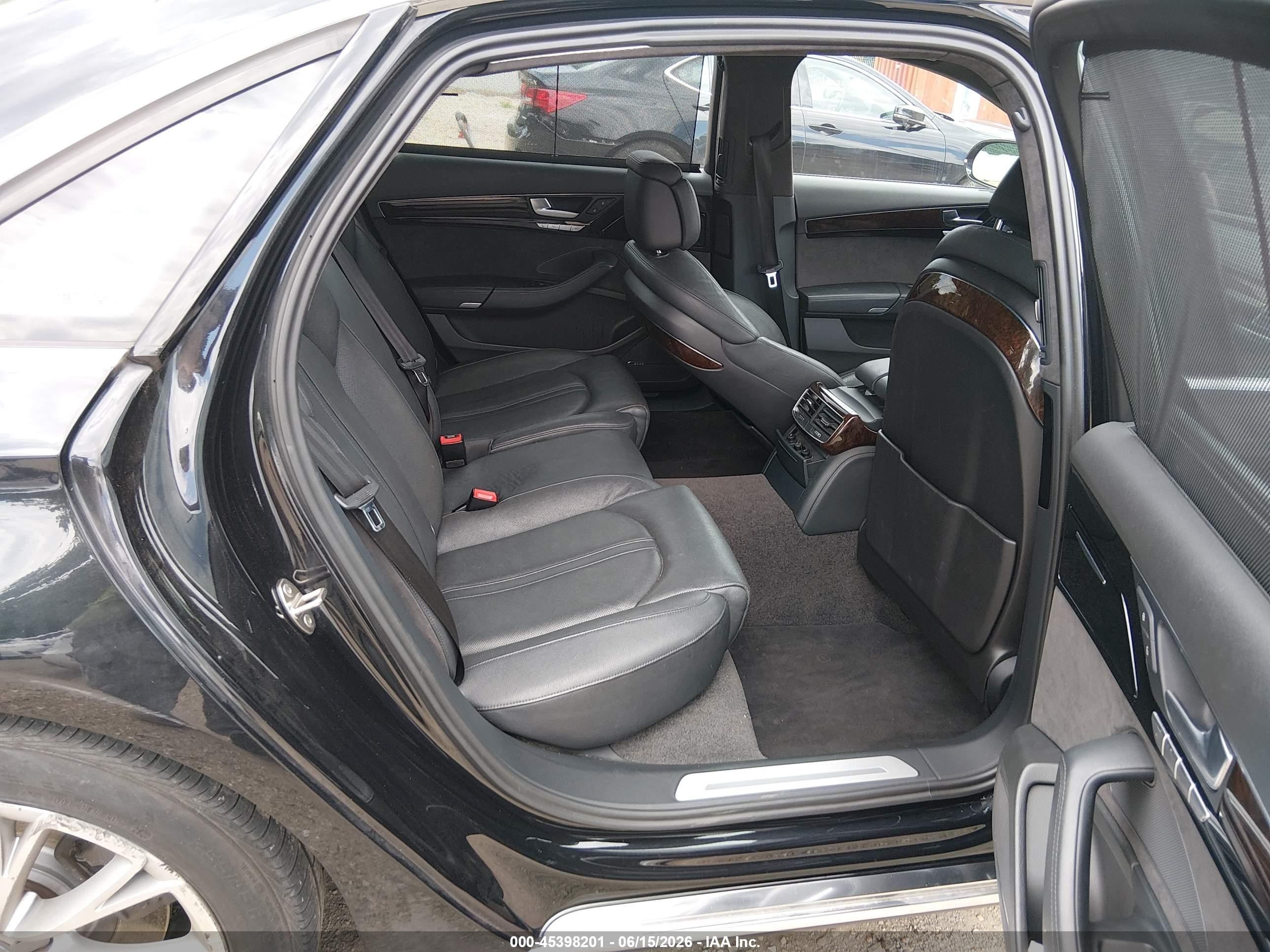 2012 Audi A8 L L 4.2 (tiptronic) (no Longer Orderable) Black vin: WAURVAFD6CN032853