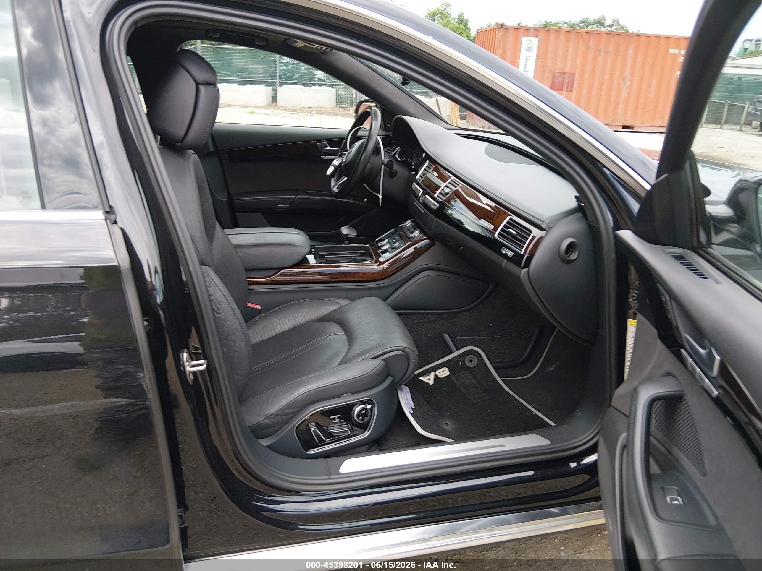 2012 Audi A8 L L 4.2 (tiptronic) (no Longer Orderable) Black vin: WAURVAFD6CN032853