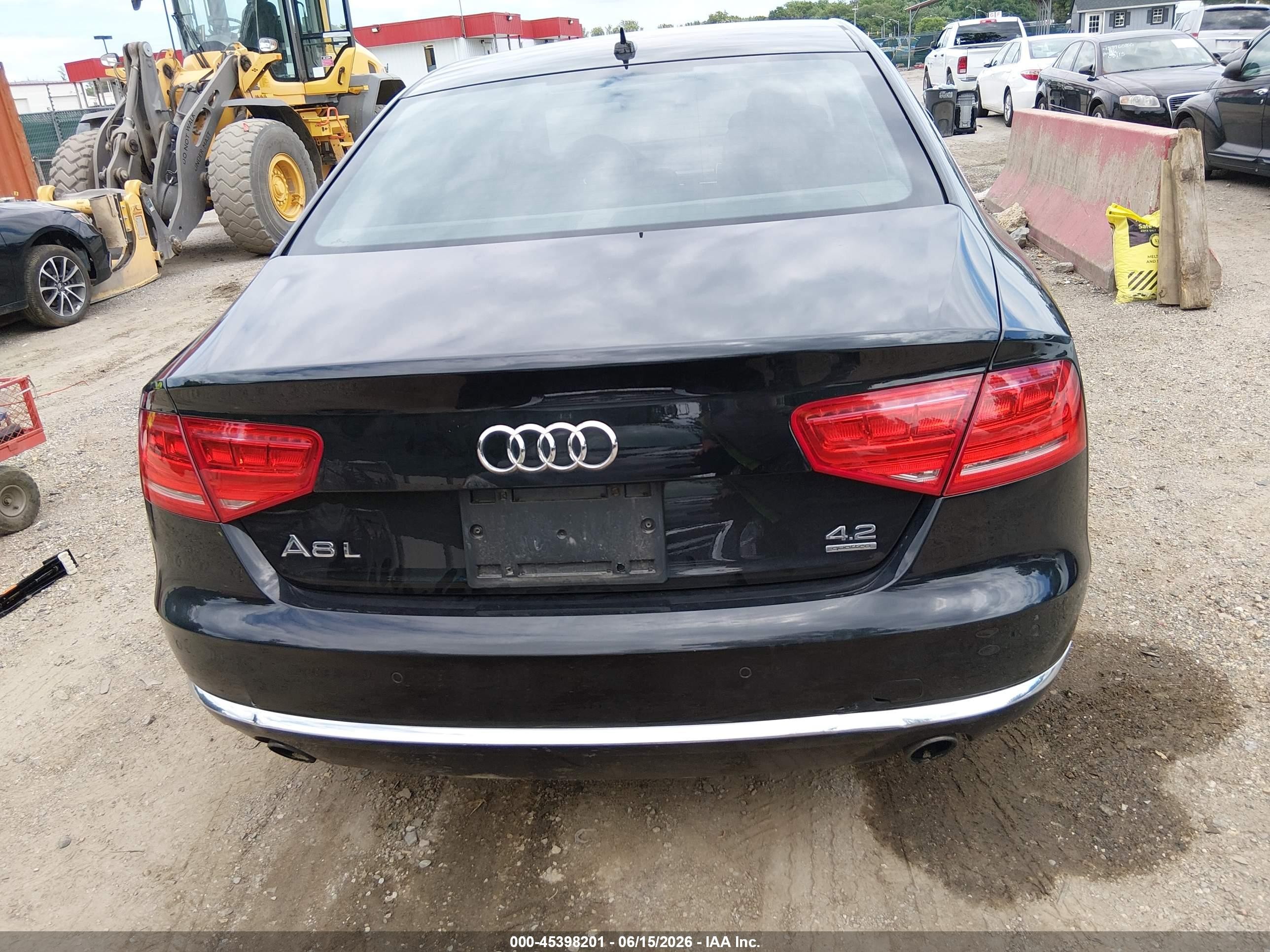 2012 Audi A8 L L 4.2 (tiptronic) (no Longer Orderable) Black vin: WAURVAFD6CN032853