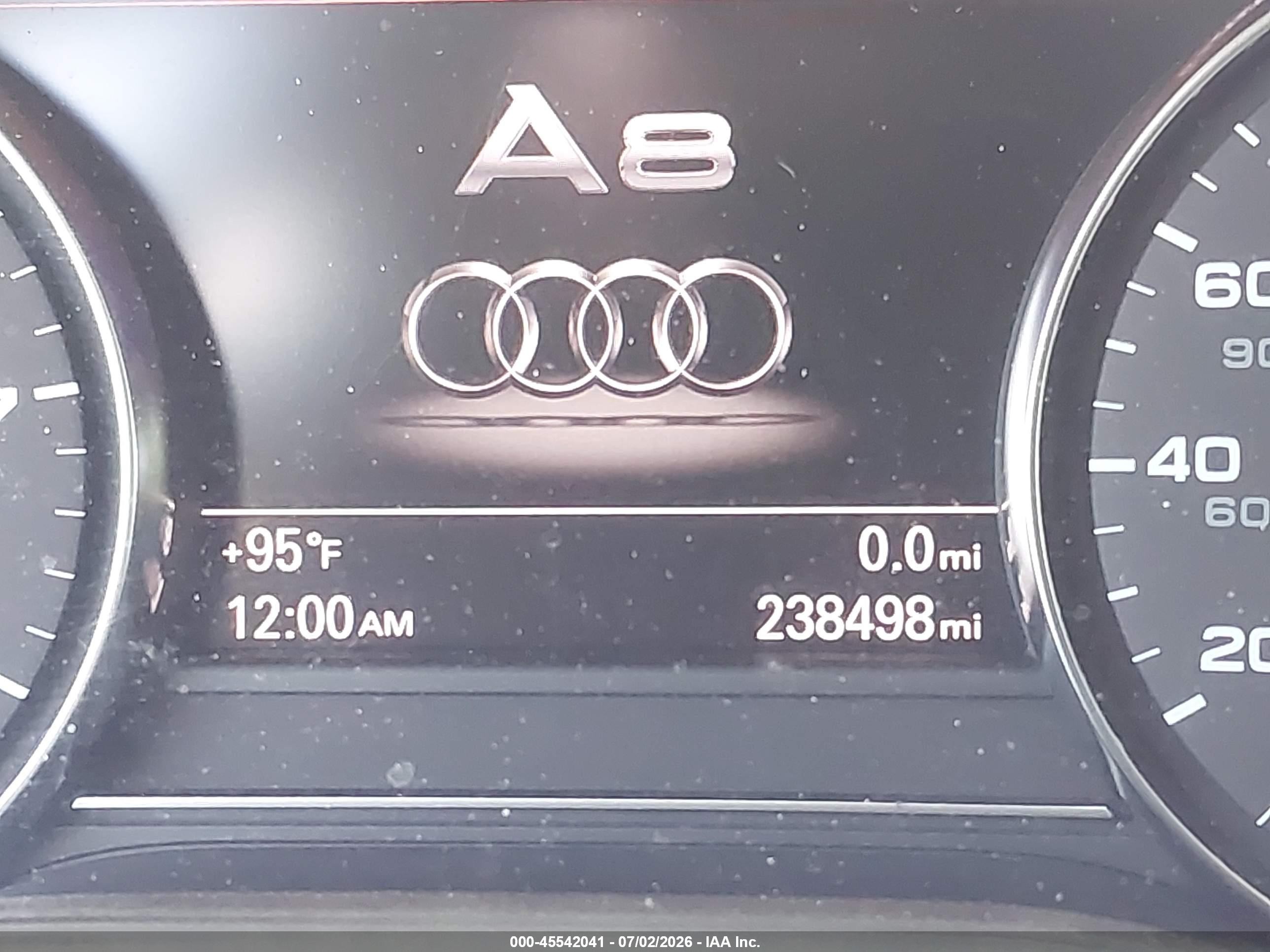 2011 Audi A8 L 4.2 Silver vin: WAURVAFD7BN005840