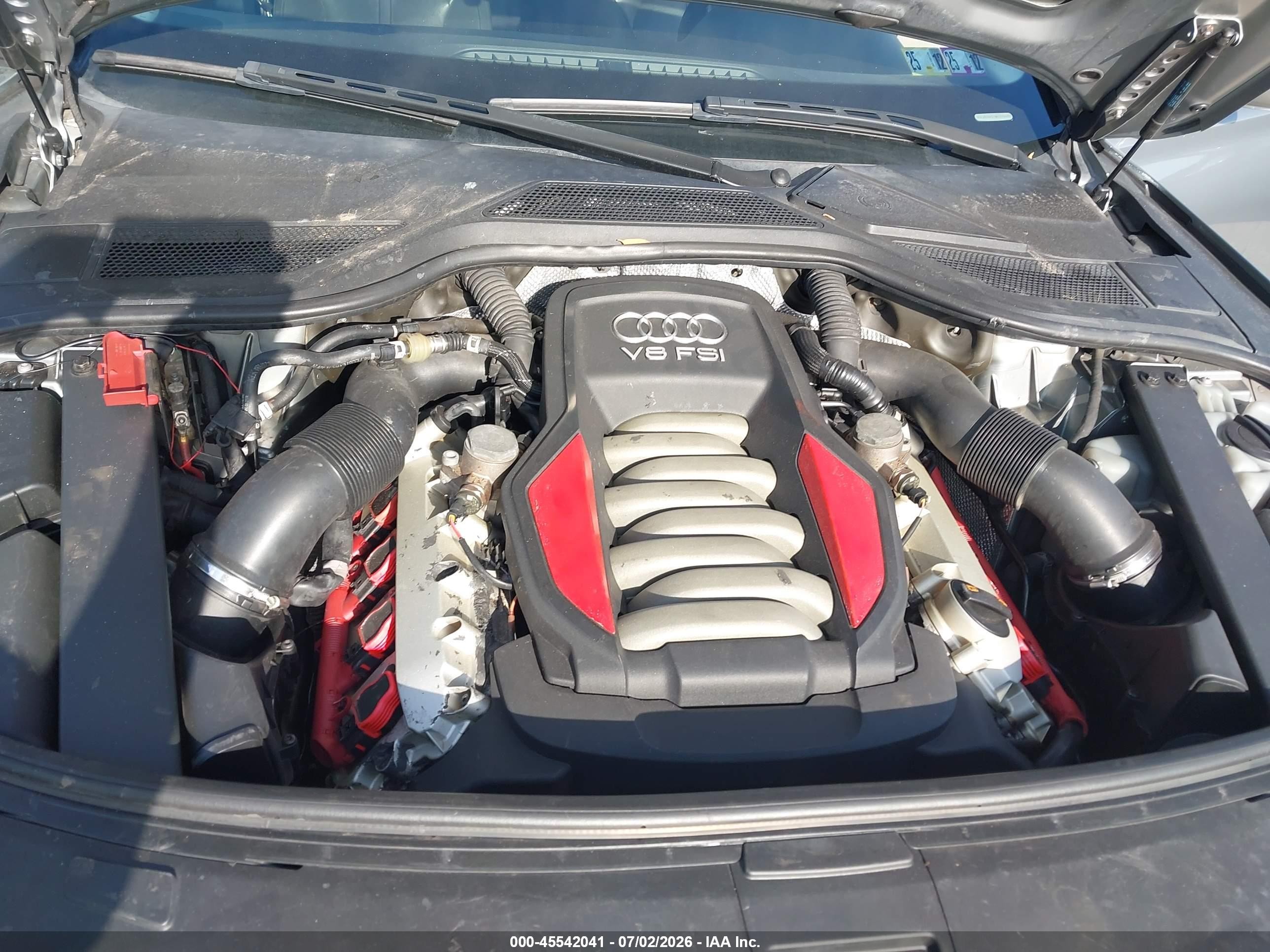 2011 Audi A8 L 4.2 Silver vin: WAURVAFD7BN005840