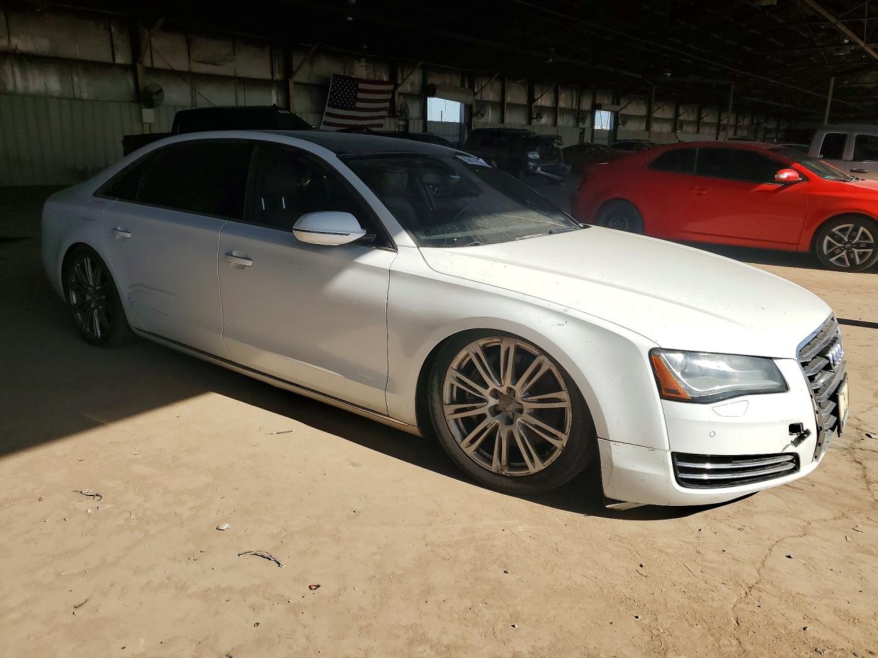 2011 Audi A8 L Quattro White vin: WAURVAFD7BN028177