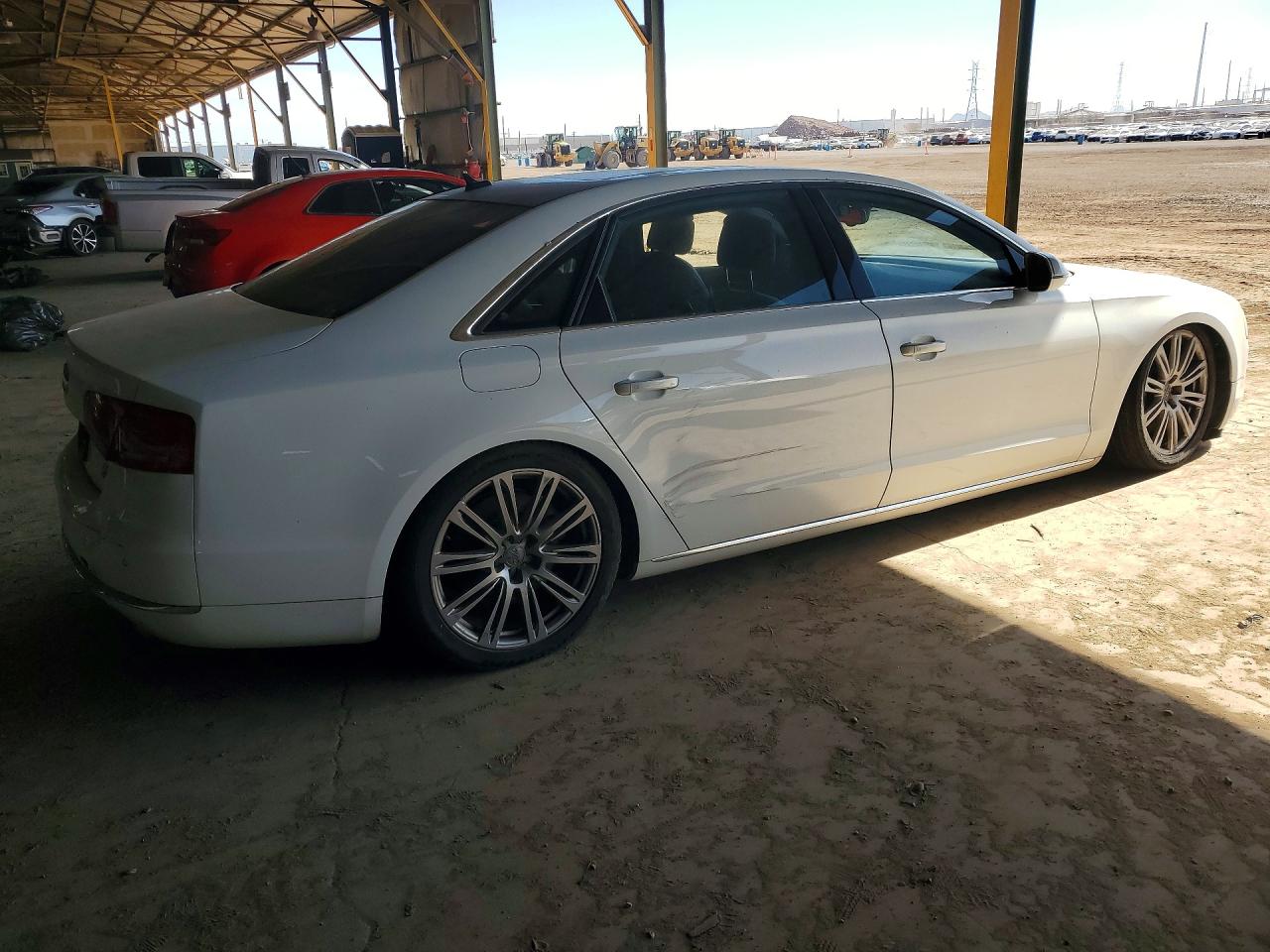 2011 Audi A8 L Quattro White vin: WAURVAFD7BN028177