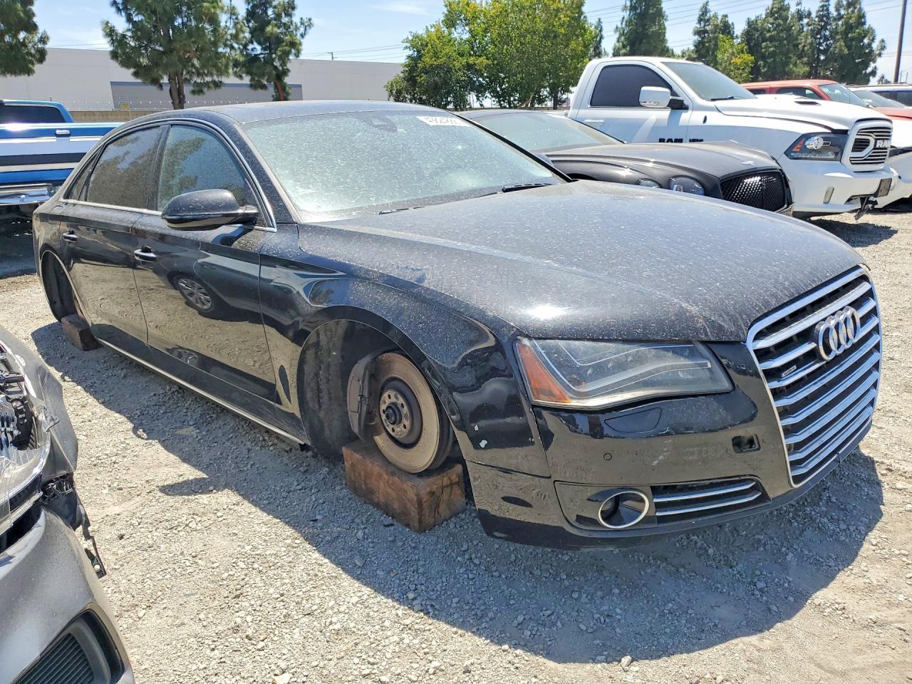 2011 Audi A8 L Quattro Black vin: WAURVAFD8BN014594