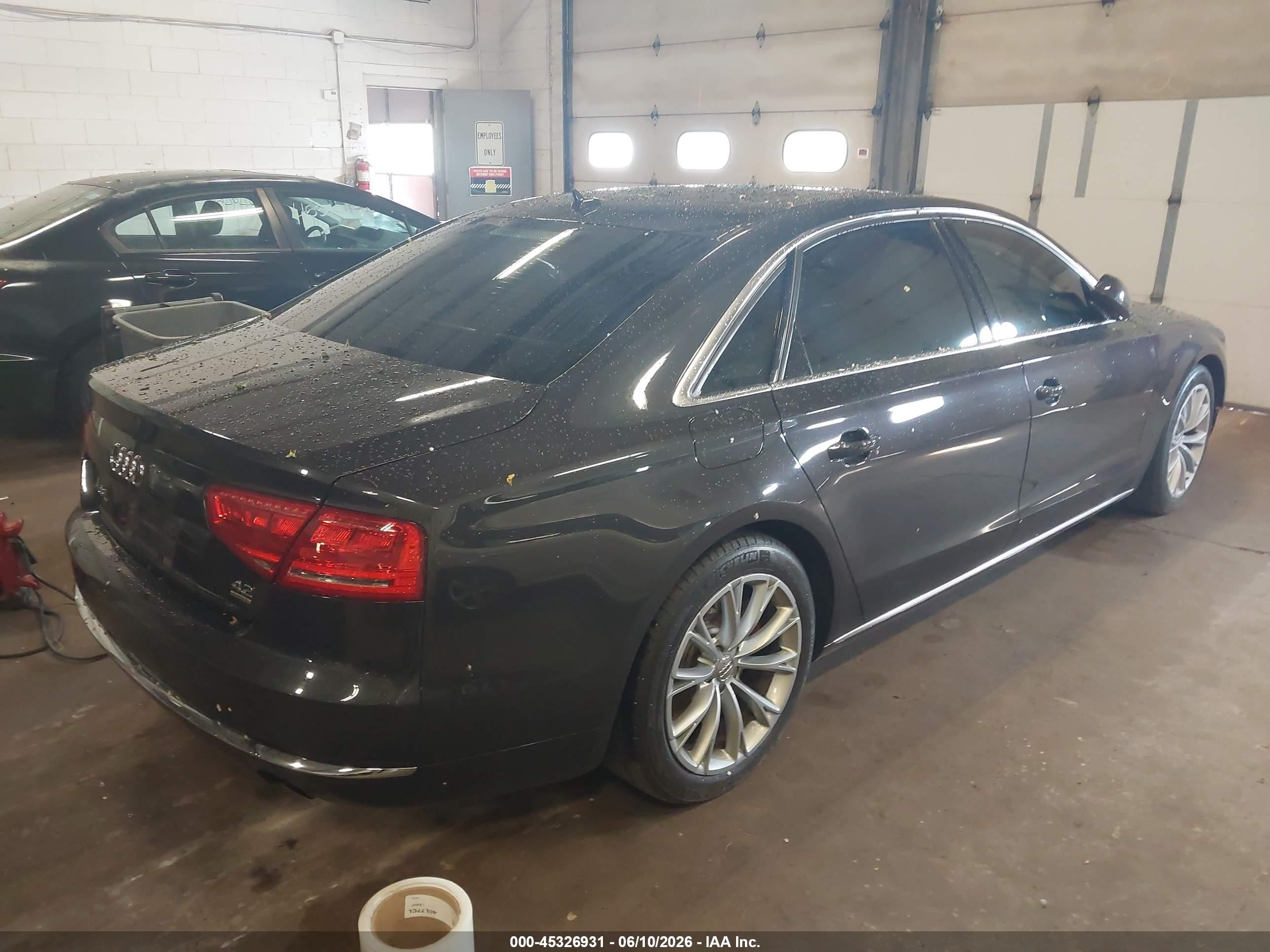 2011 Audi A8 L 4.2 Black vin: WAURVAFD9BN005290