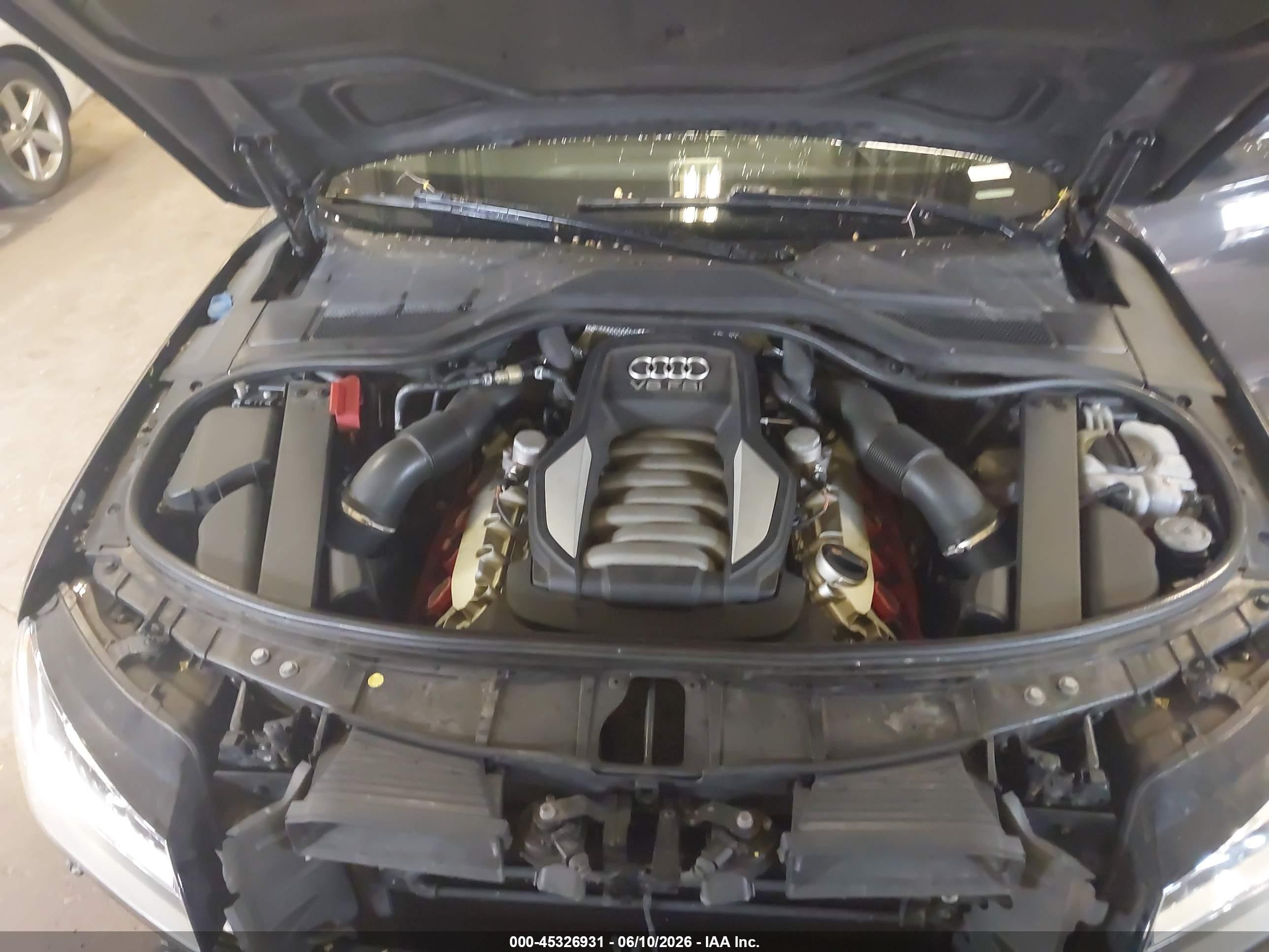 2011 Audi A8 L 4.2 Black vin: WAURVAFD9BN005290