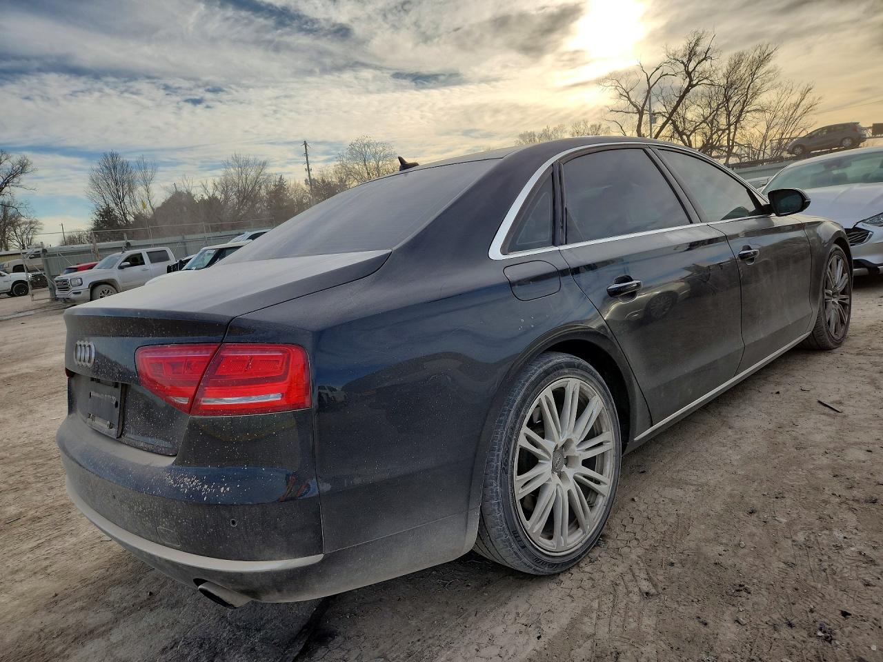 2011 Audi A8 L Quattro Black vin: WAURVAFD9BN027547