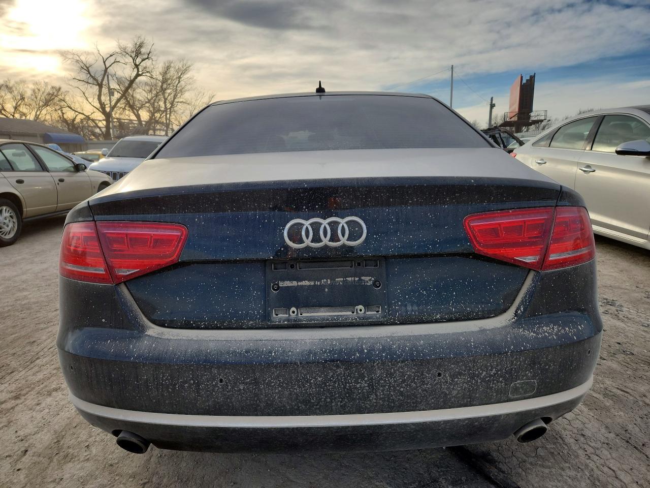 2011 Audi A8 L Quattro Black vin: WAURVAFD9BN027547