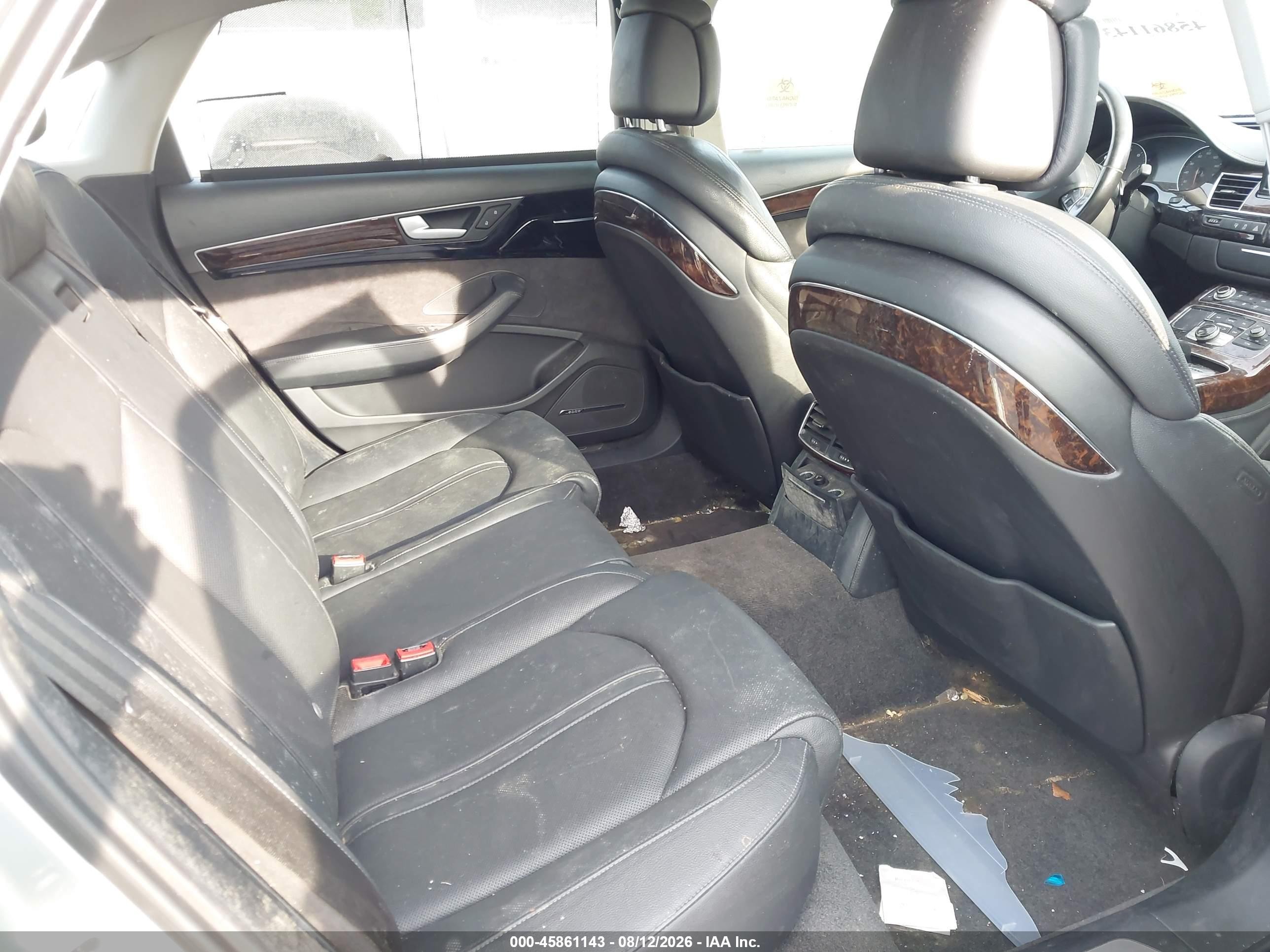 2012 Audi A8 L L 4.2 (tiptronic) (no Longer Orderable) Gray vin: WAURVAFD9CN003556