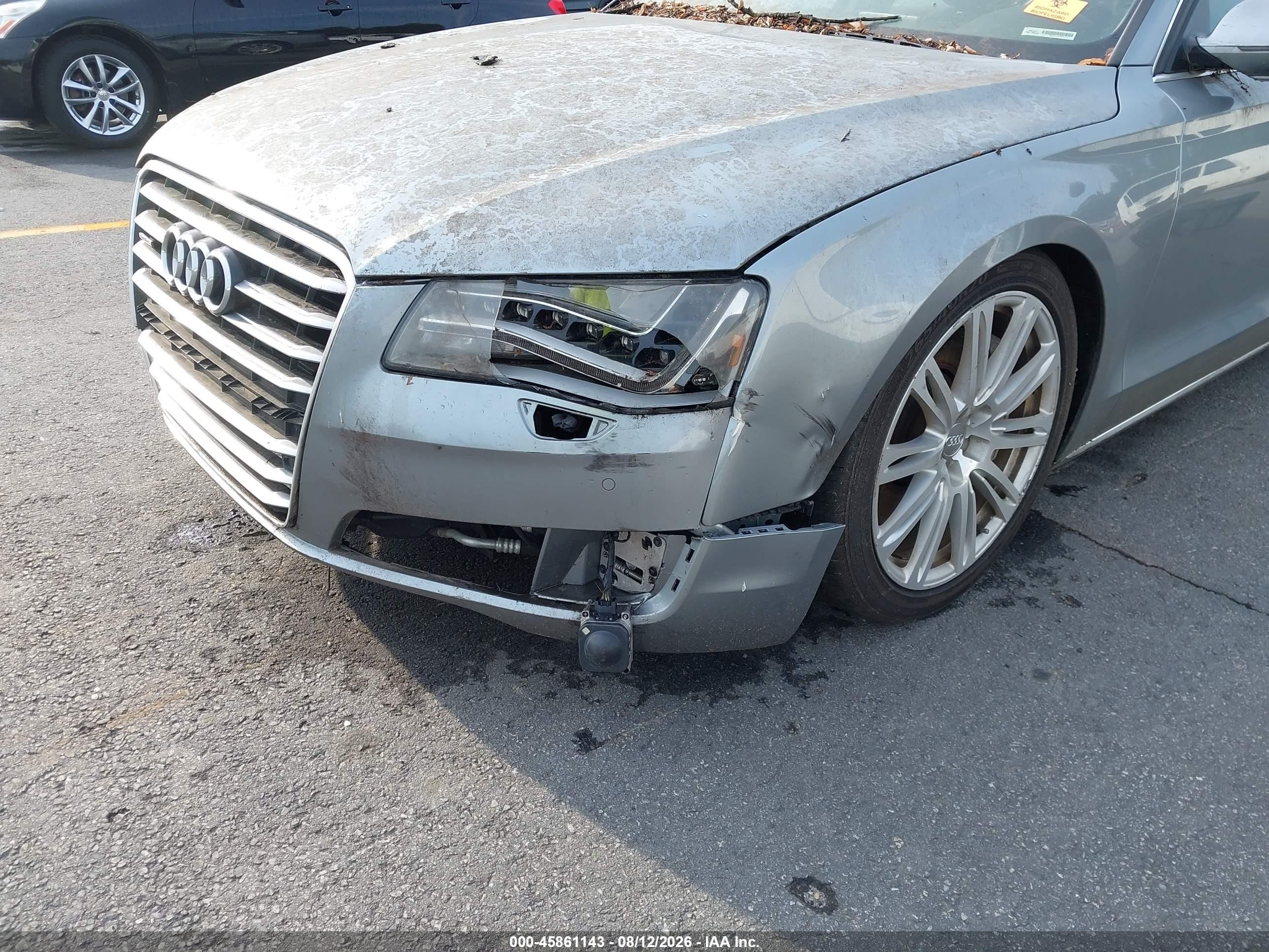2012 Audi A8 L L 4.2 (tiptronic) (no Longer Orderable) Gray vin: WAURVAFD9CN003556