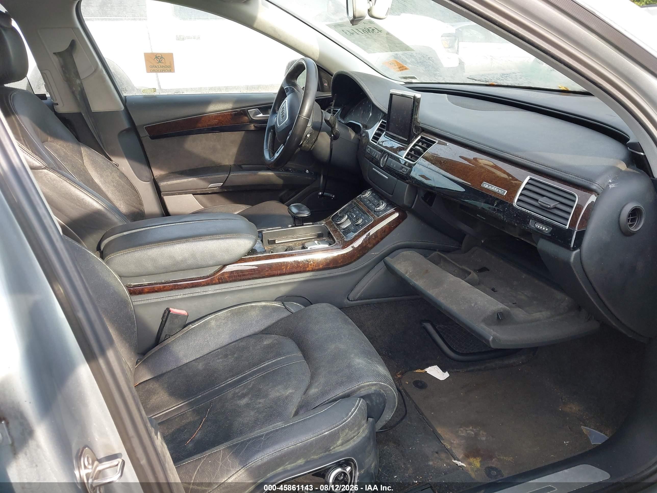 2012 Audi A8 L L 4.2 (tiptronic) (no Longer Orderable) Gray vin: WAURVAFD9CN003556
