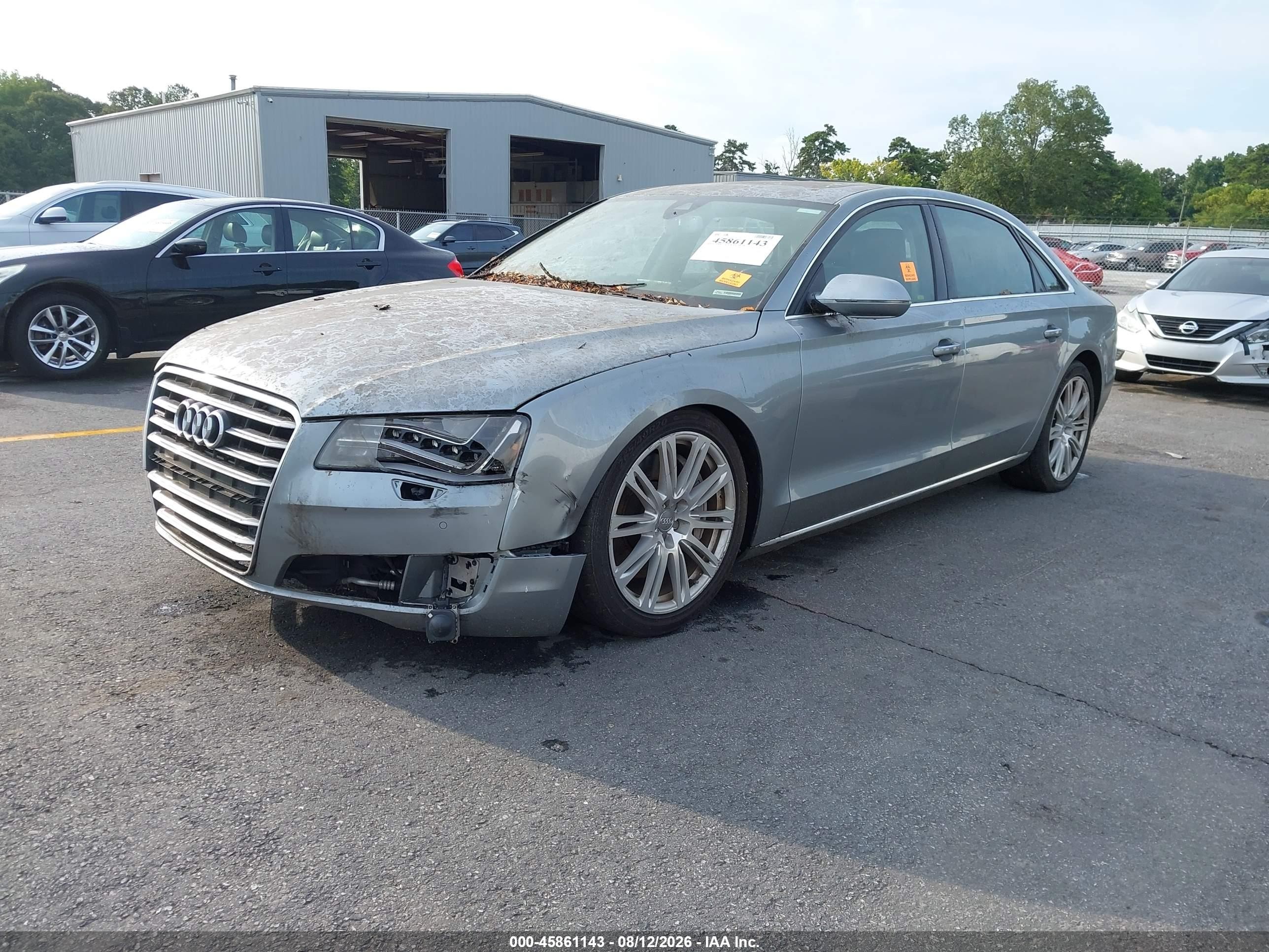2012 Audi A8 L L 4.2 (tiptronic) (no Longer Orderable) Gray vin: WAURVAFD9CN003556