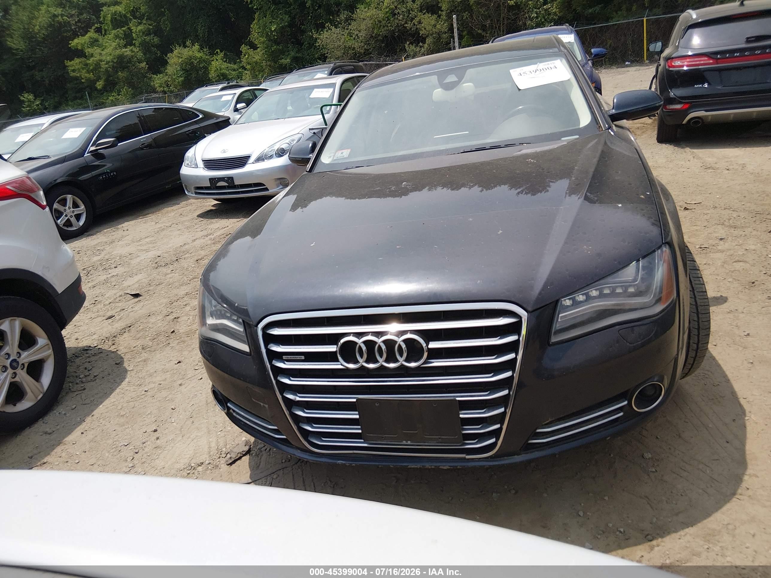 2012 Audi A8 L L 4.2 (tiptronic) (no Longer Orderable) Black vin: WAURVAFD9CN023399