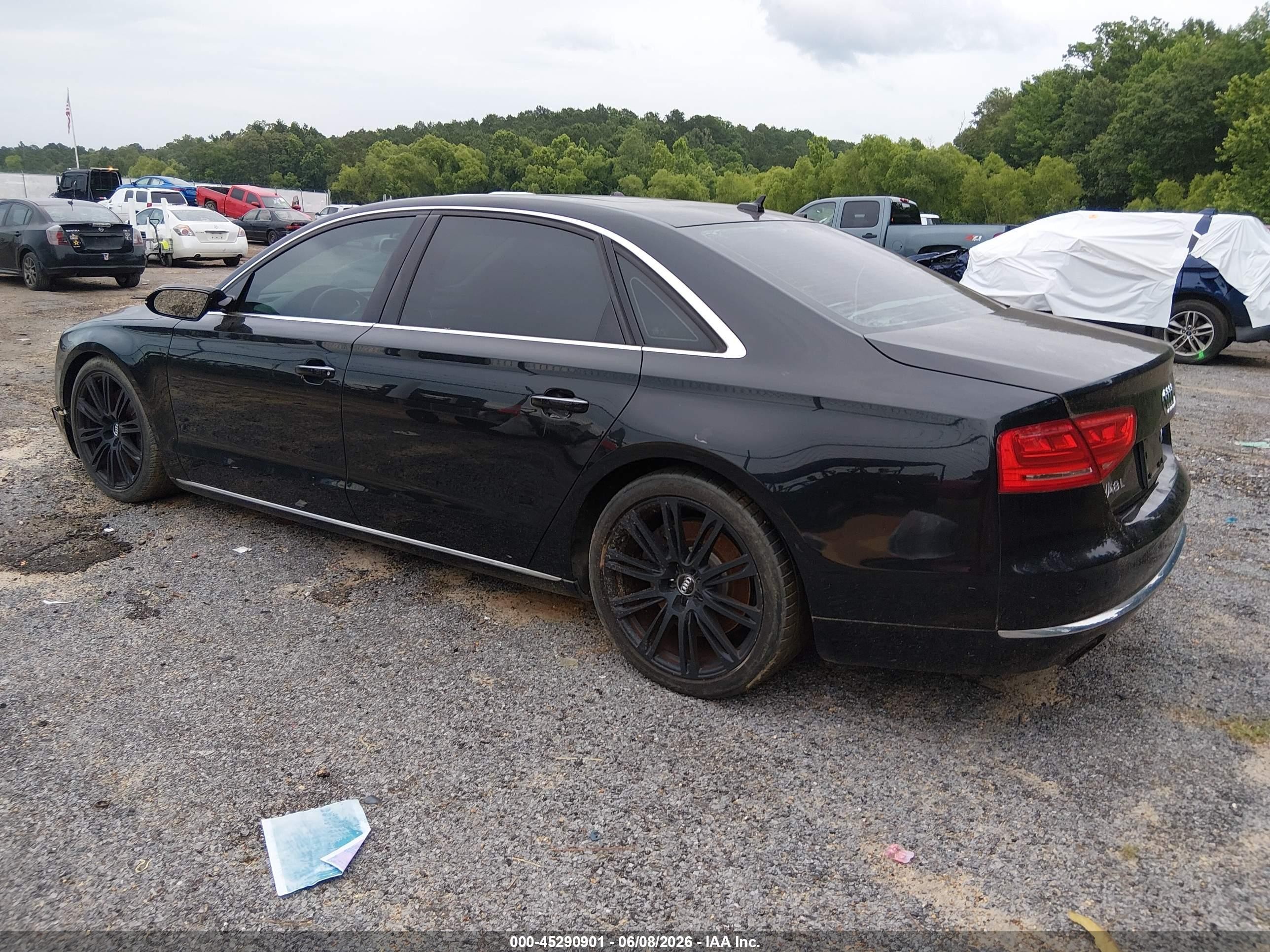 2011 Audi A8 L 4.2 Black vin: WAURVAFDXBN016637