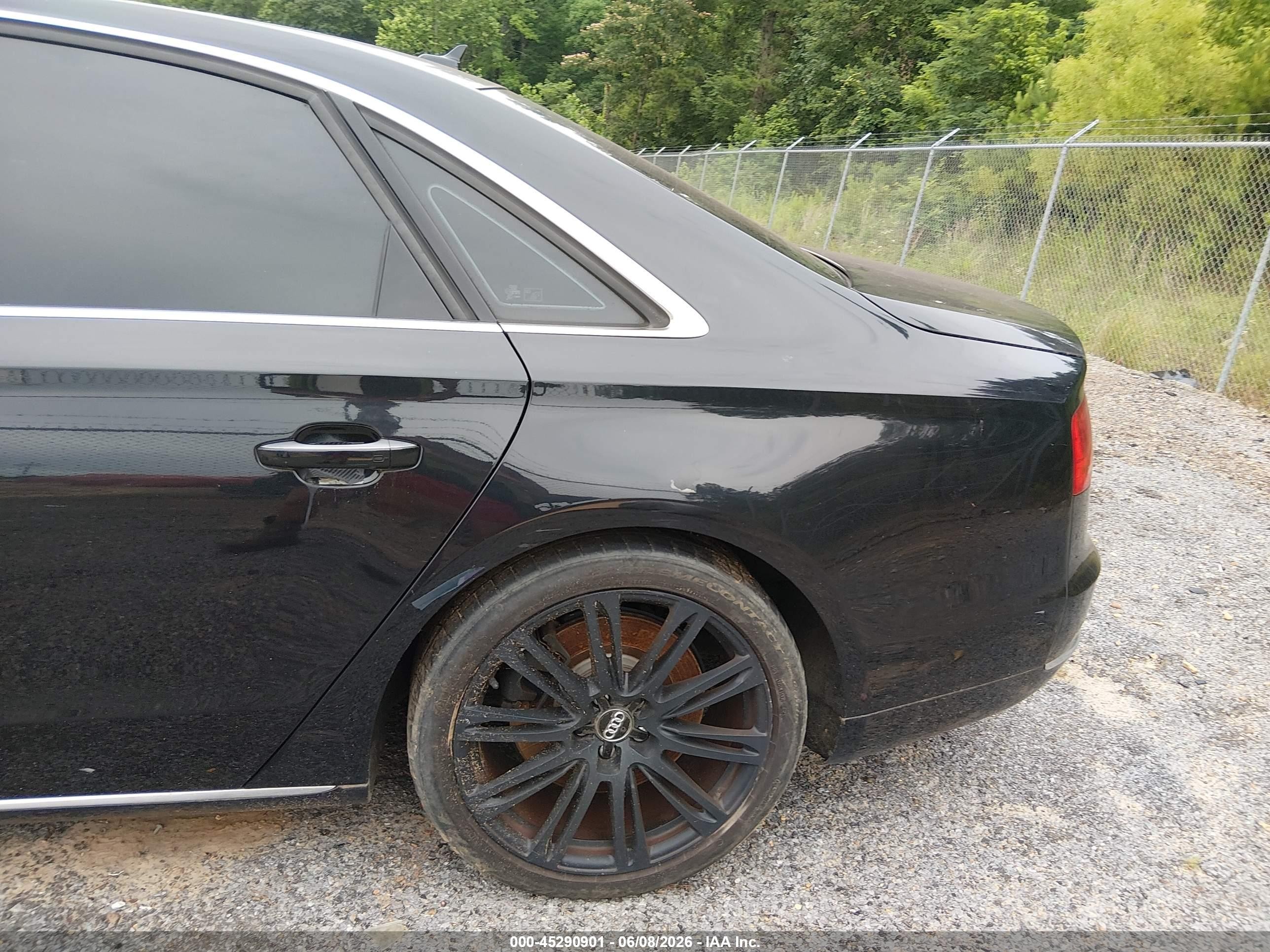 2011 Audi A8 L 4.2 Black vin: WAURVAFDXBN016637