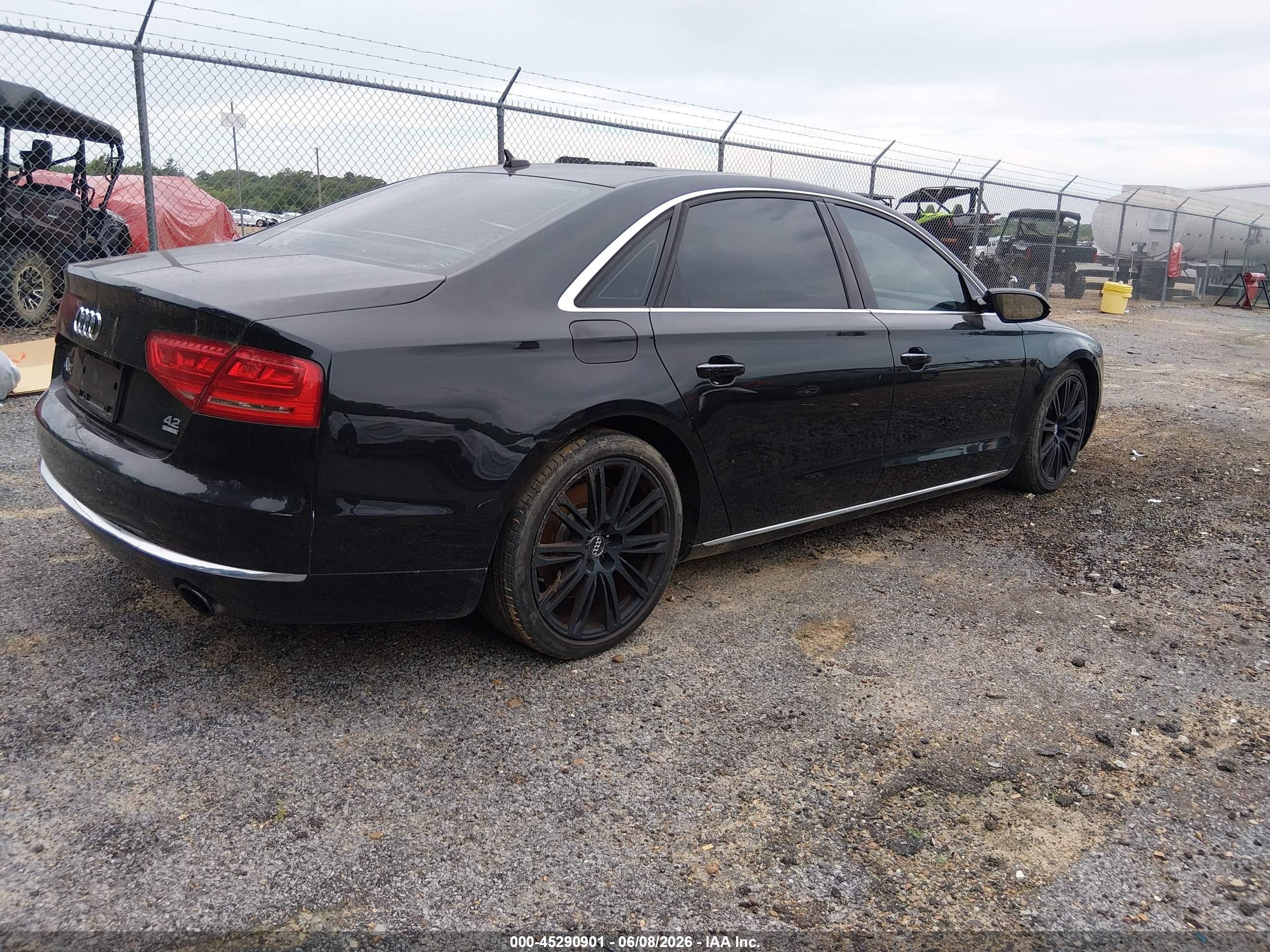 2011 Audi A8 L 4.2 Black vin: WAURVAFDXBN016637