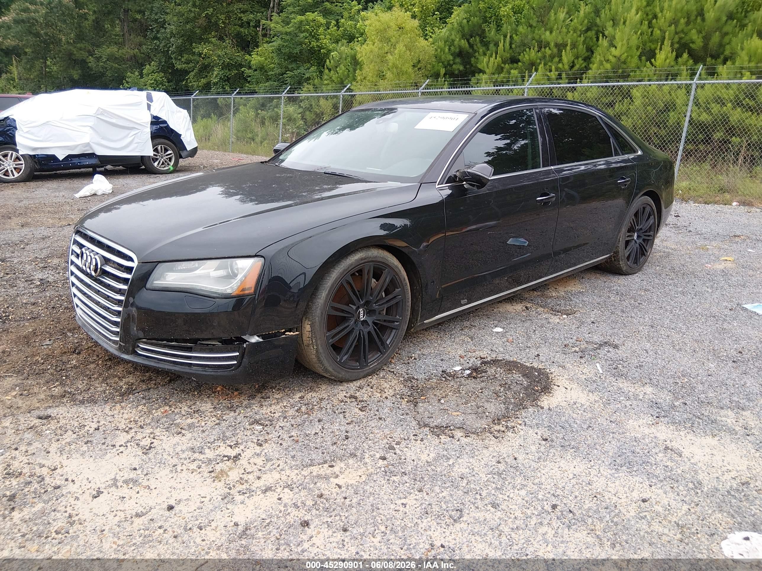 2011 Audi A8 L 4.2 Black vin: WAURVAFDXBN016637