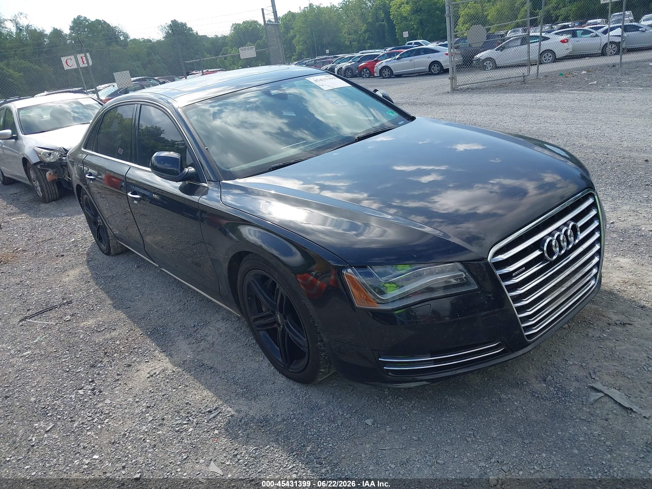 2011 Audi A8 L 4.2 Black vin: WAURVAFDXBN016654