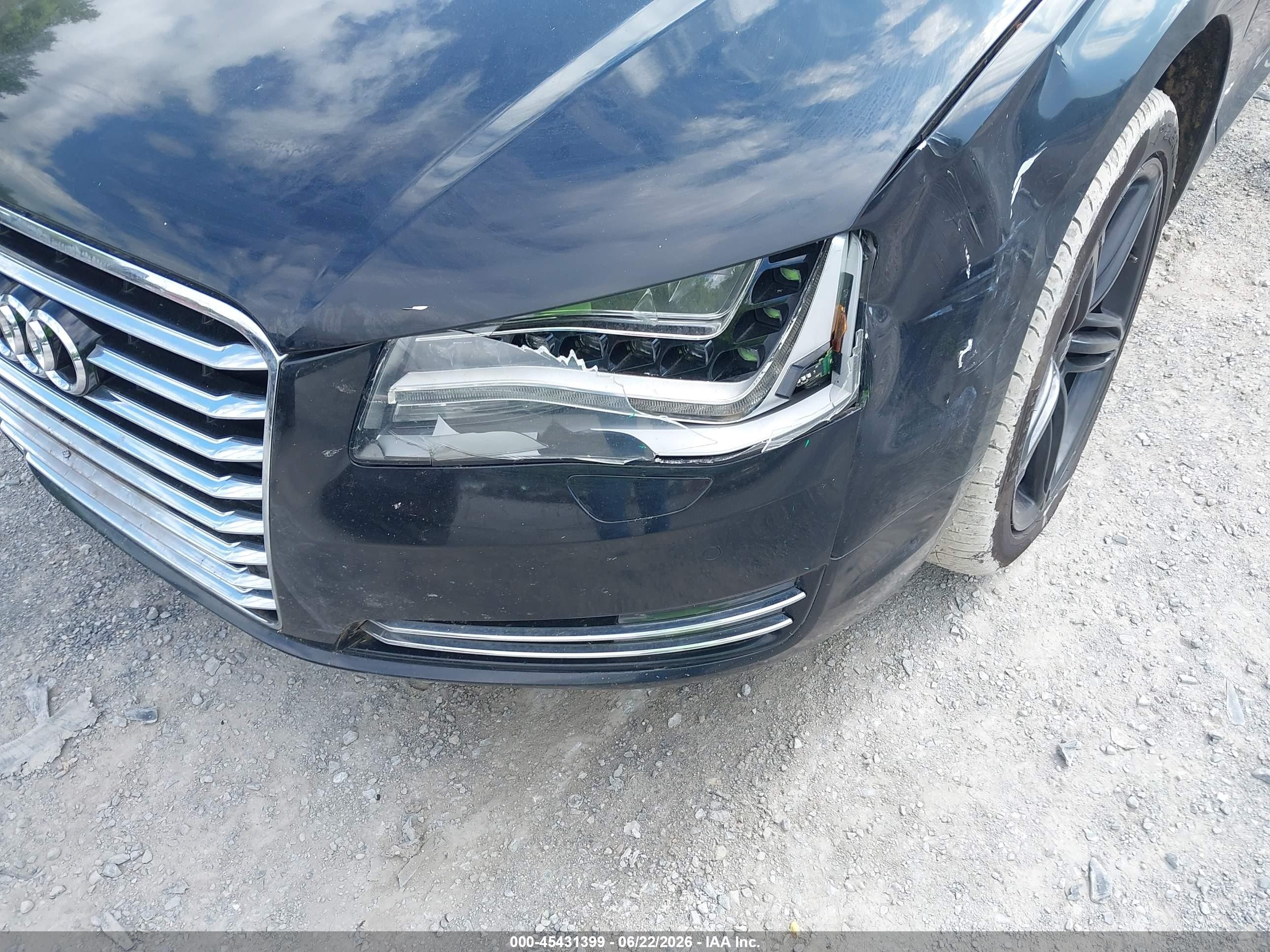2011 Audi A8 L 4.2 Black vin: WAURVAFDXBN016654