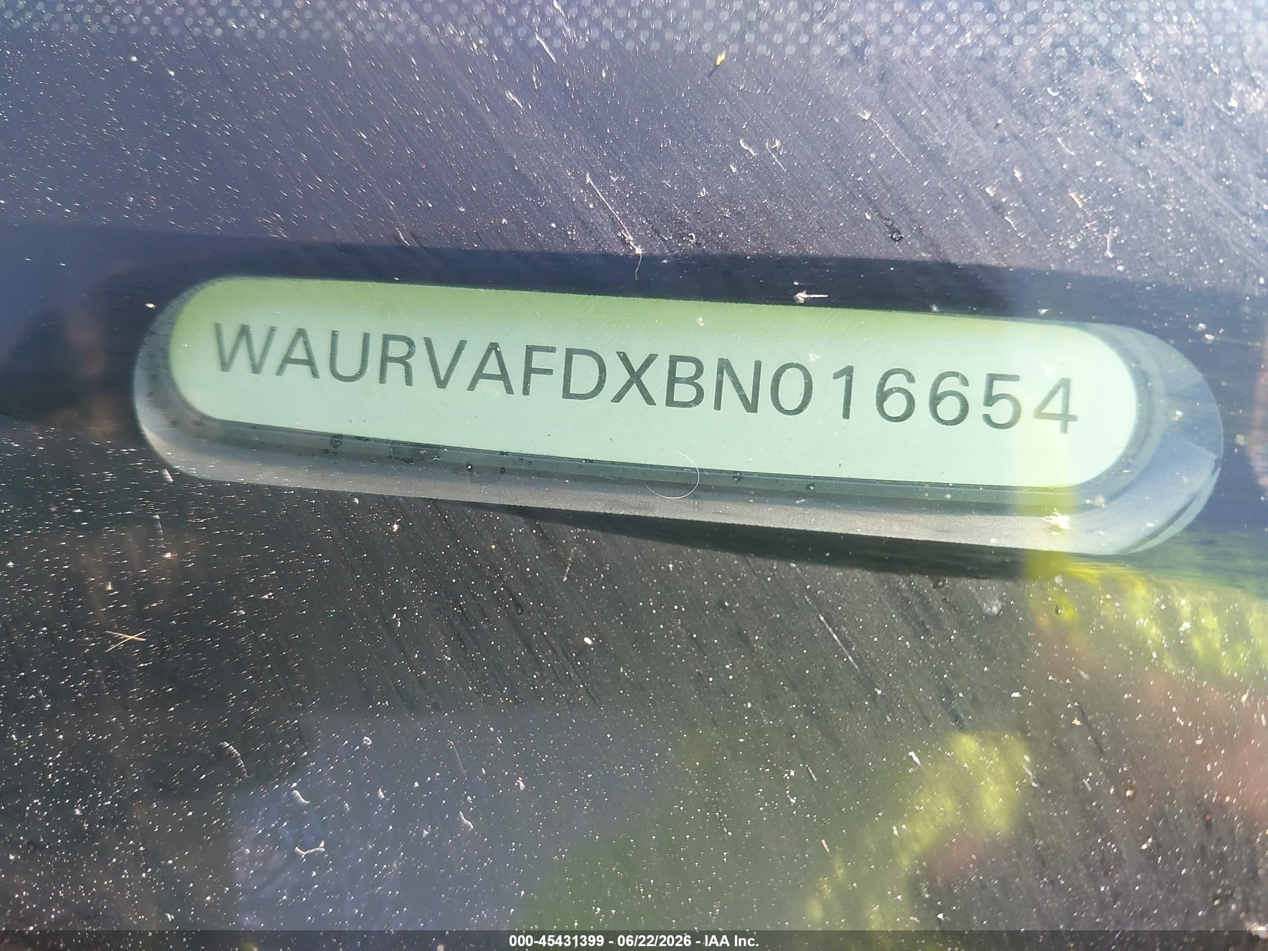 2011 Audi A8 L 4.2 Black vin: WAURVAFDXBN016654