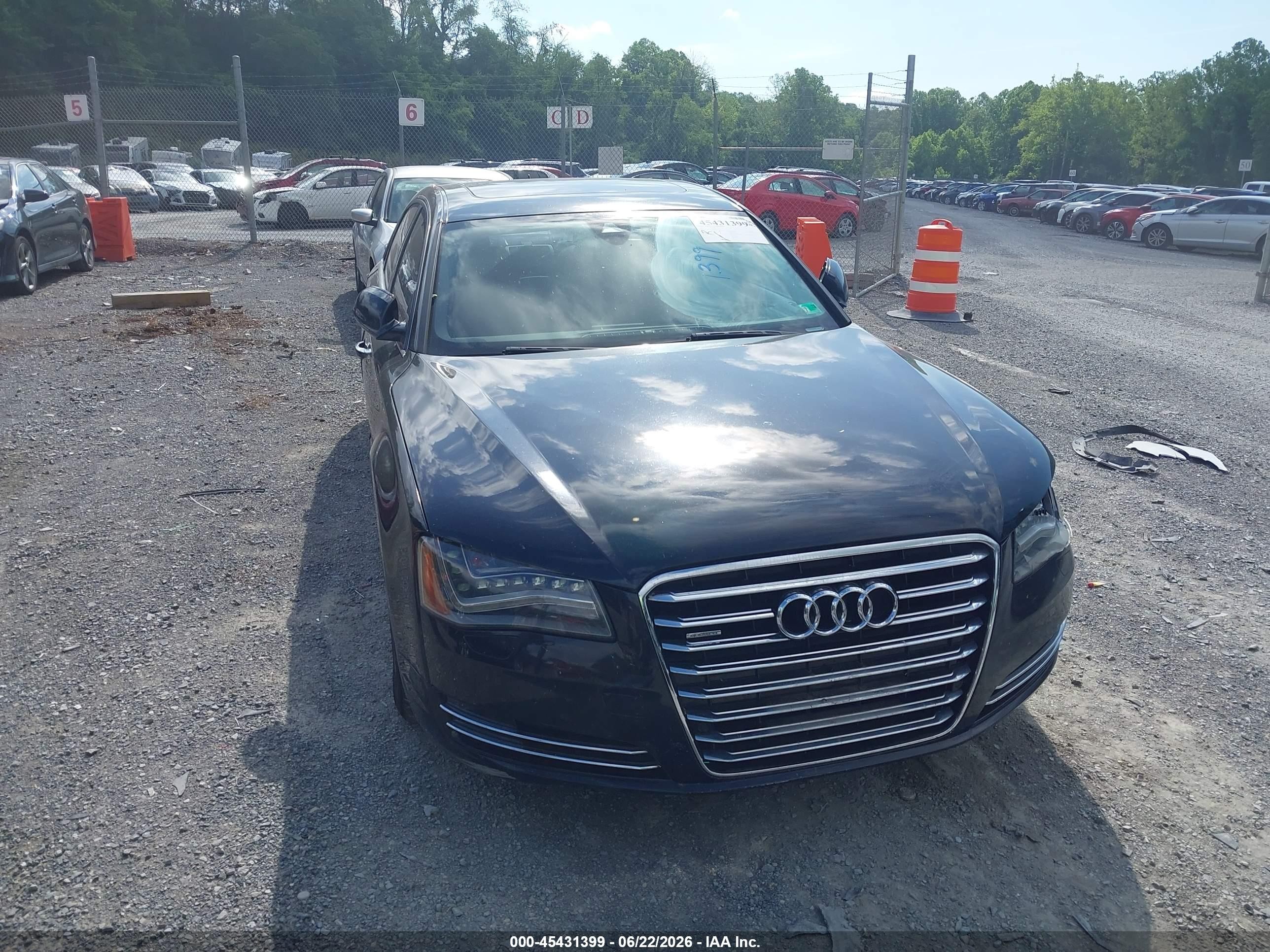 2011 Audi A8 L 4.2 Black vin: WAURVAFDXBN016654
