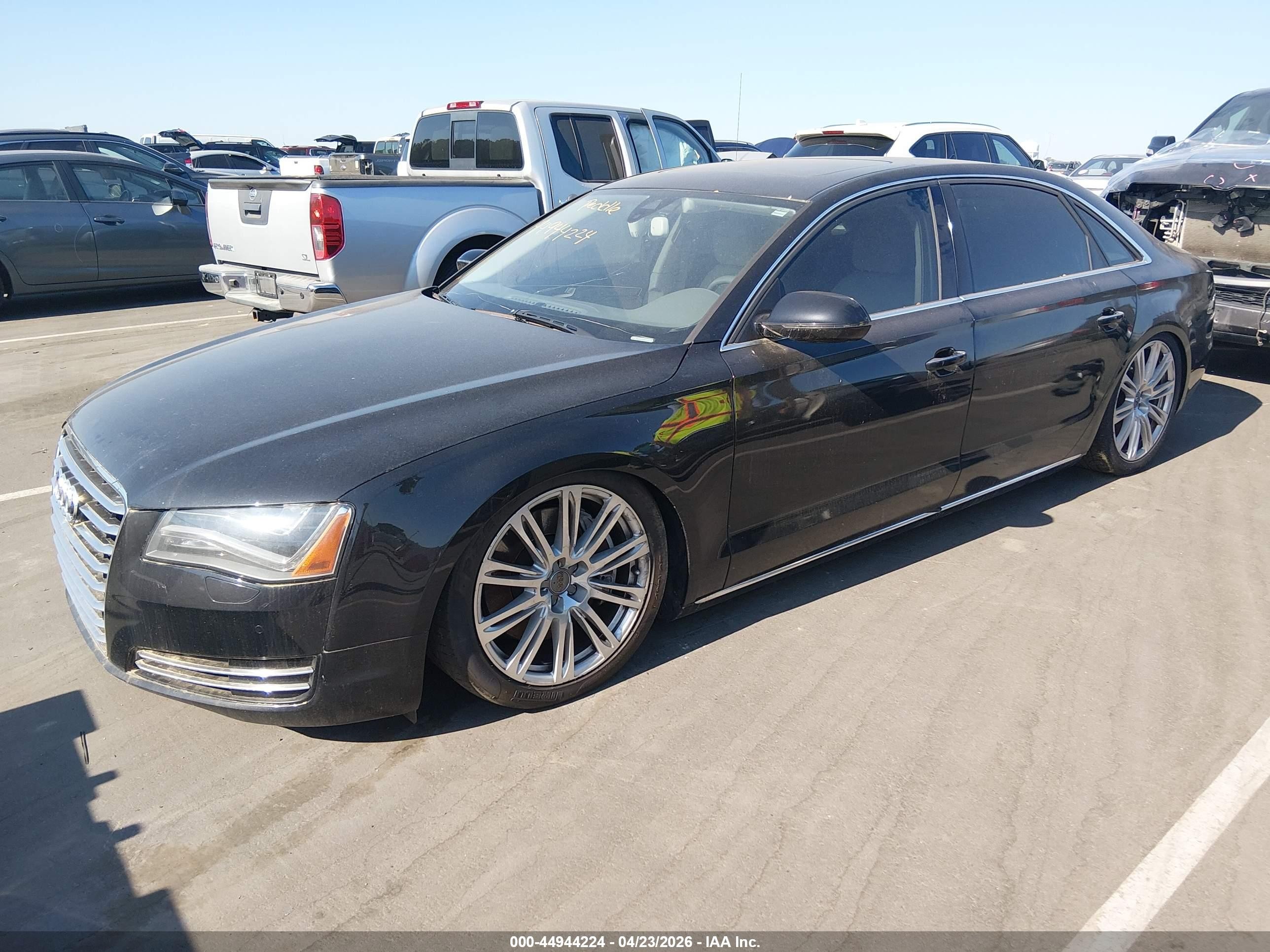 2011 Audi A8 L 4.2 Black vin: WAURVAFDXBN020476