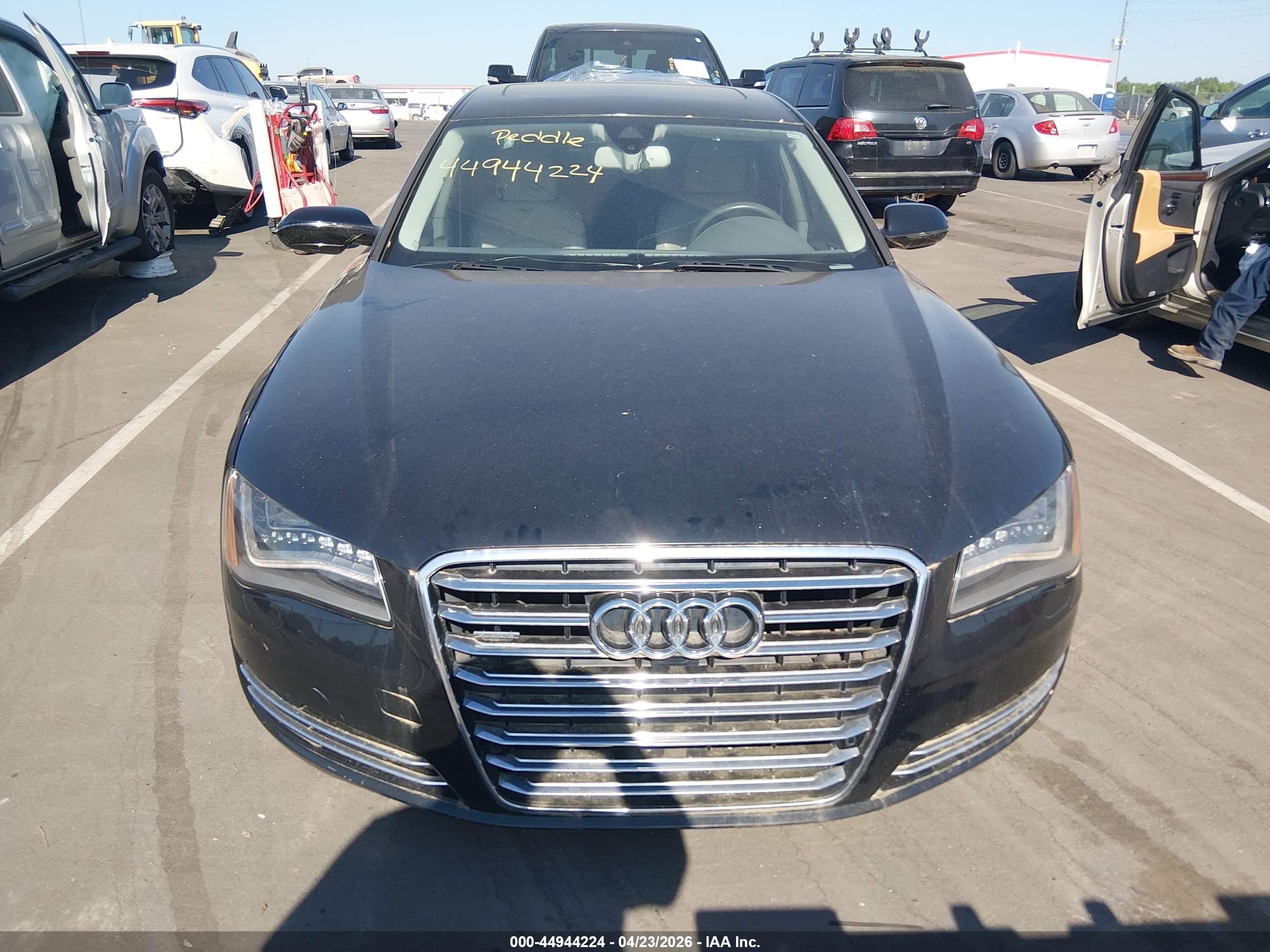 2011 Audi A8 L 4.2 Black vin: WAURVAFDXBN020476