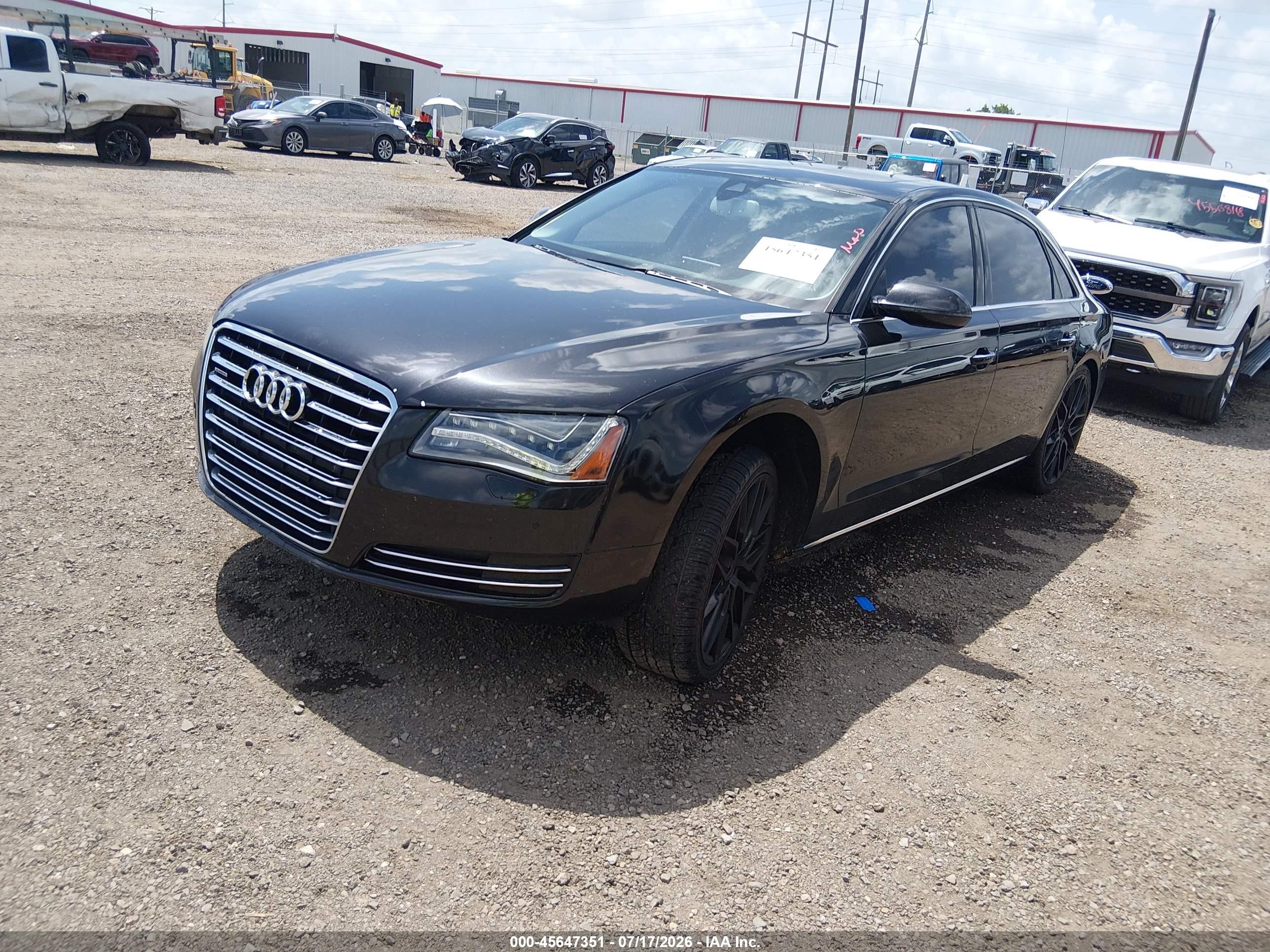 2012 Audi A8 L L 4.2 (tiptronic) (no Longer Orderable) Black vin: WAURVAFDXCN001976