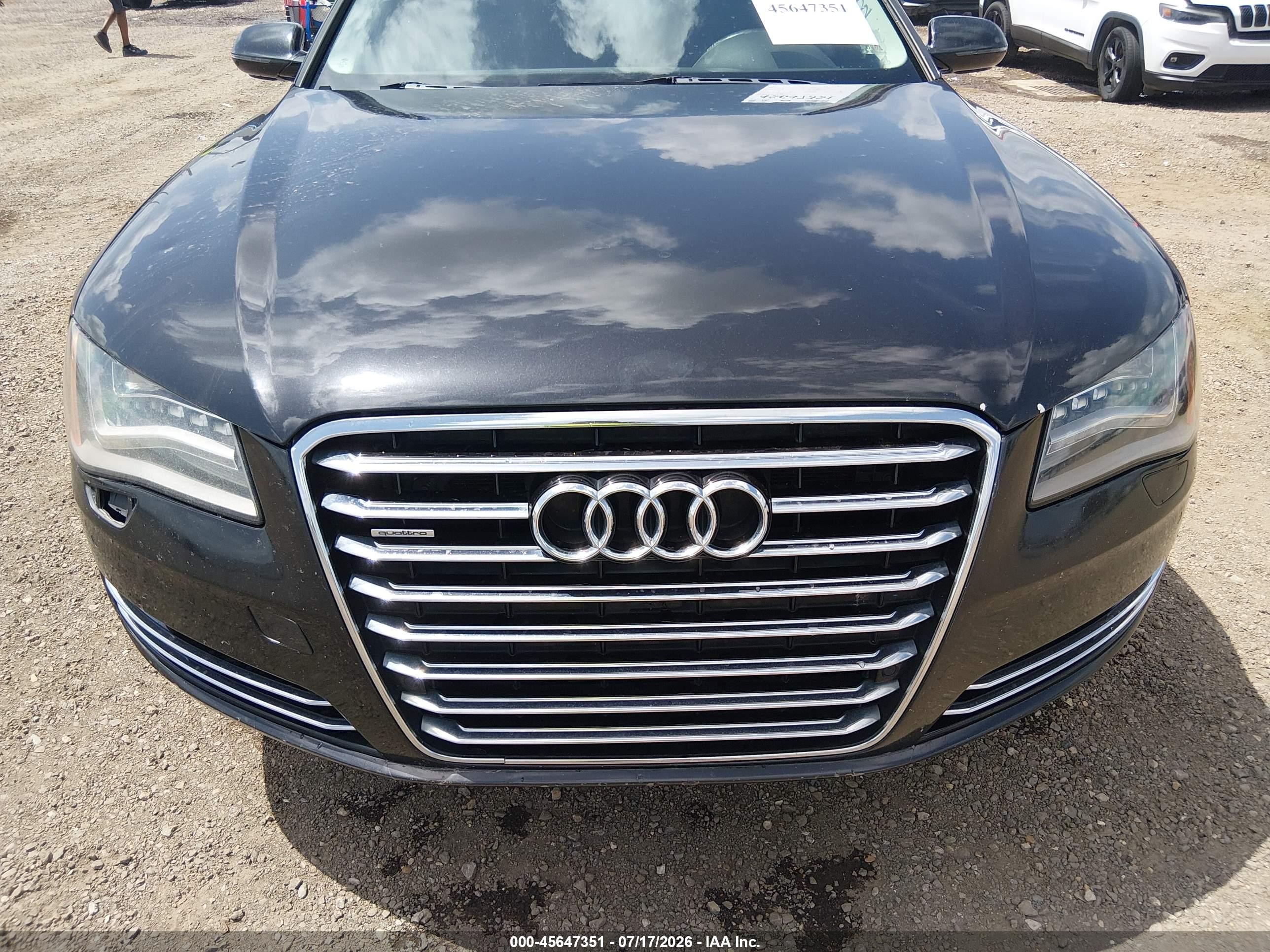 2012 Audi A8 L L 4.2 (tiptronic) (no Longer Orderable) Black vin: WAURVAFDXCN001976