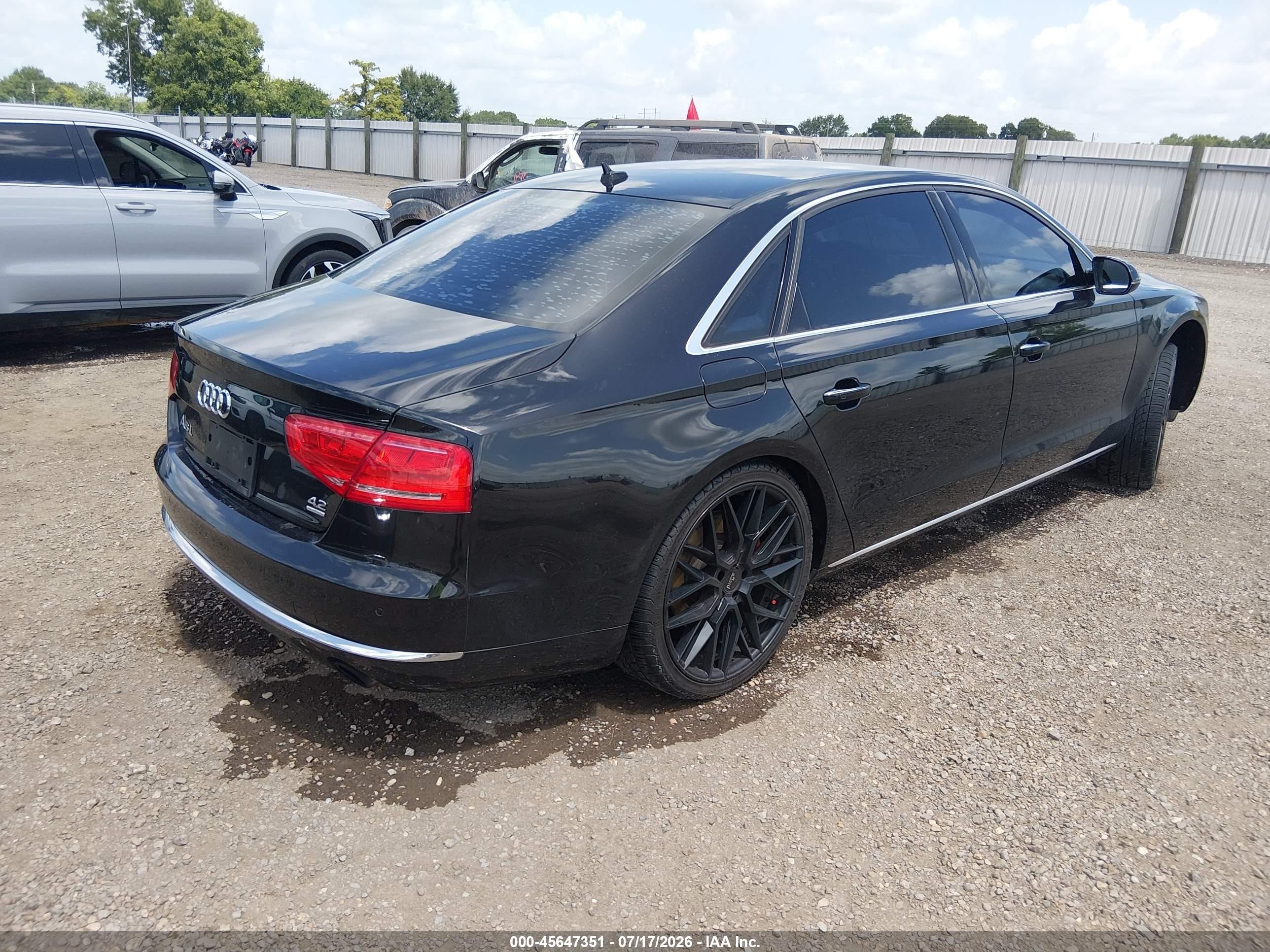 2012 Audi A8 L L 4.2 (tiptronic) (no Longer Orderable) Black vin: WAURVAFDXCN001976