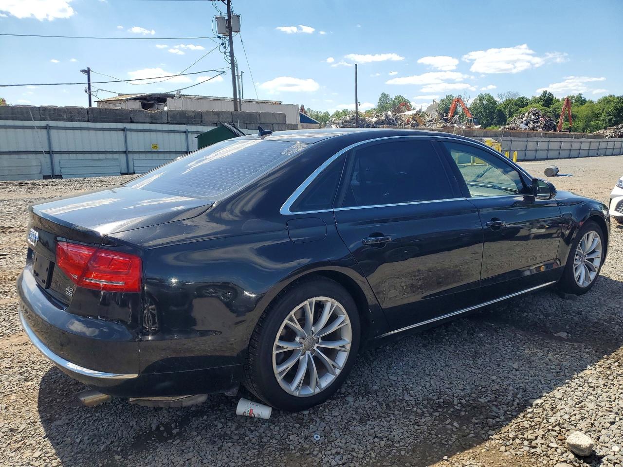 2012 Audi A8 L Quattro Black vin: WAURVAFDXCN005641