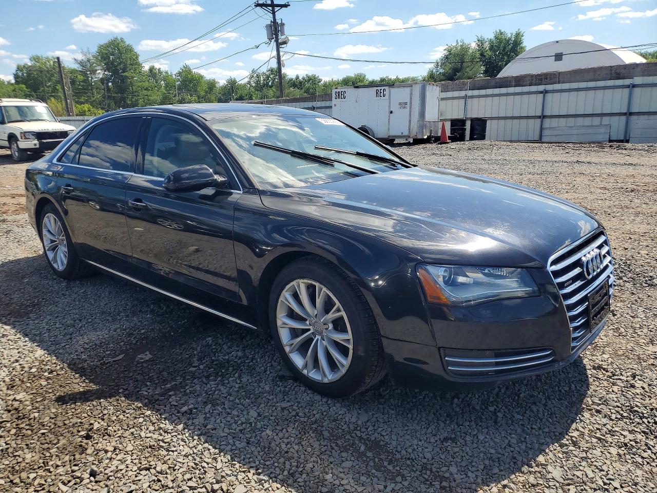 2012 Audi A8 L Quattro Black vin: WAURVAFDXCN005641