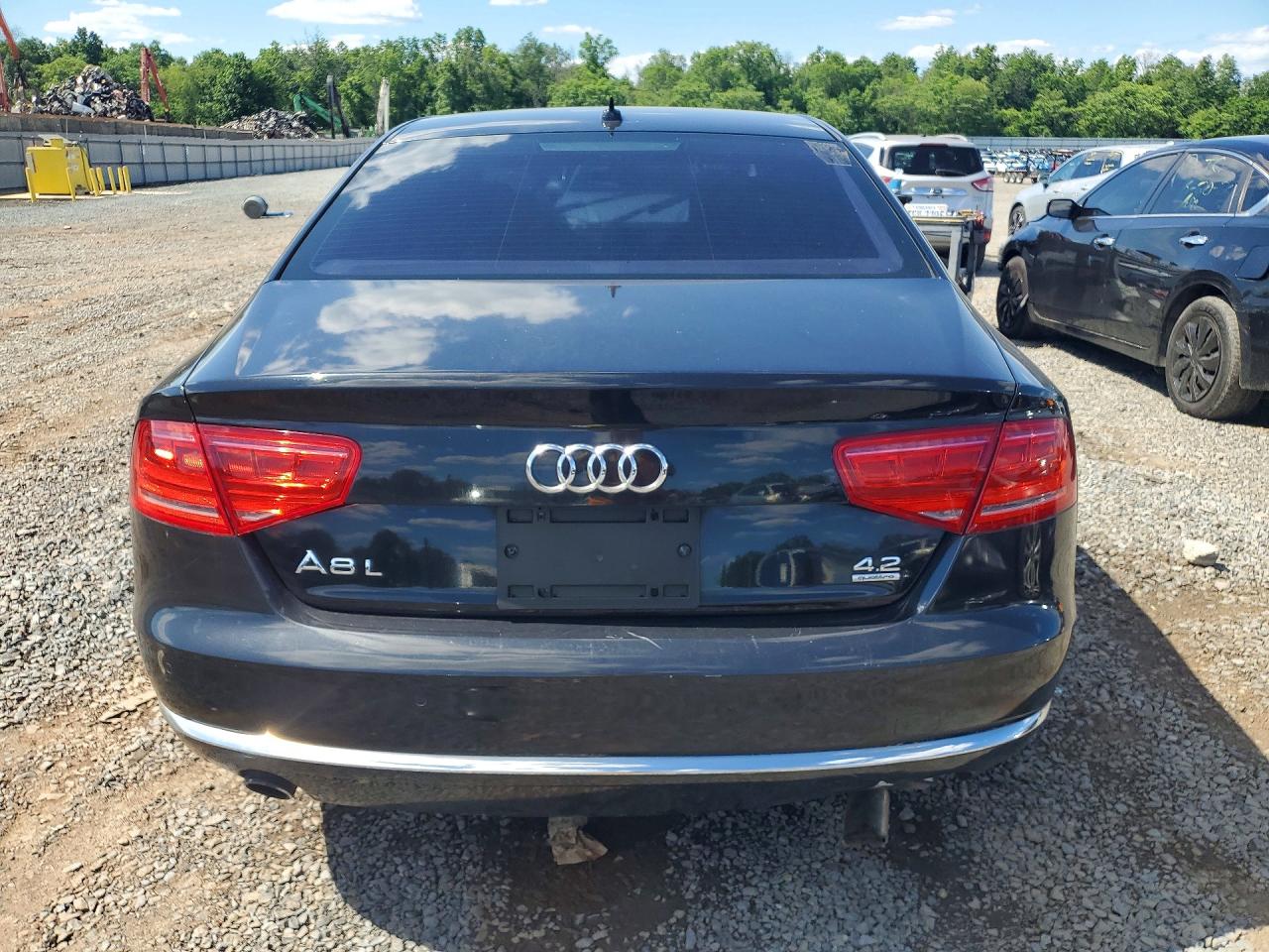 2012 Audi A8 L Quattro Black vin: WAURVAFDXCN005641