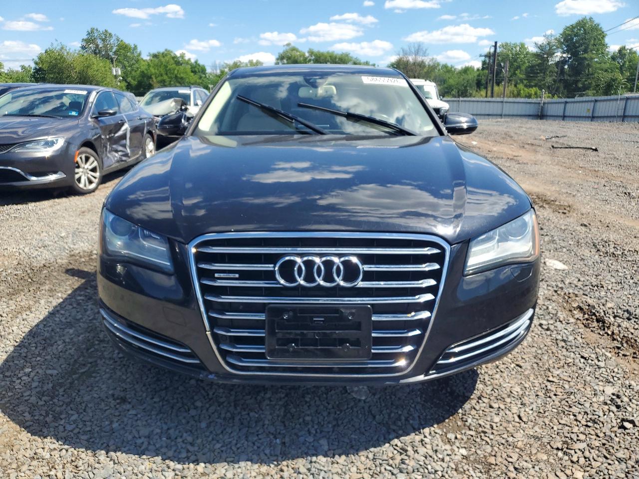 2012 Audi A8 L Quattro Black vin: WAURVAFDXCN005641