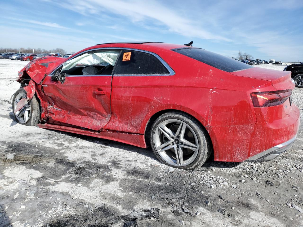 2022 Audi A5 Premium 45 Красный vin: WAUSAAF56NA011890