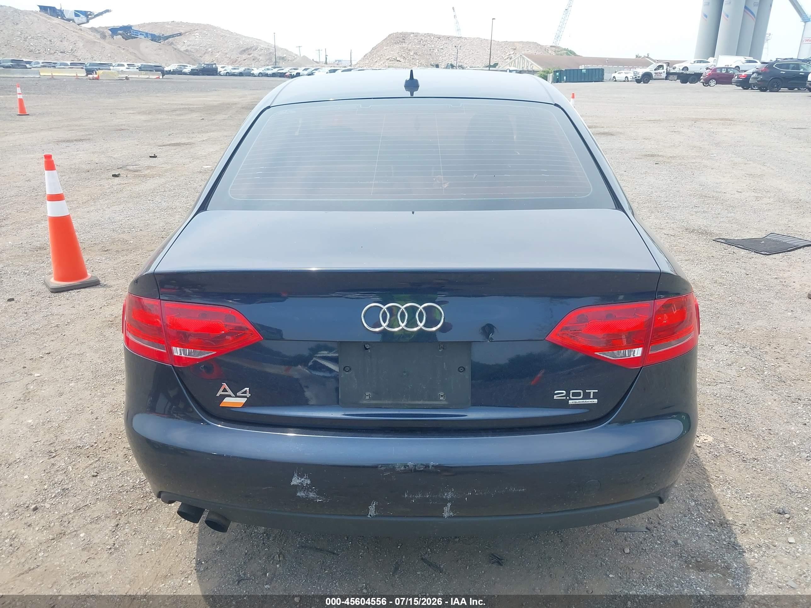 2009 Audi A4 2.0t Premium Black vin: WAUSF78K09N022812