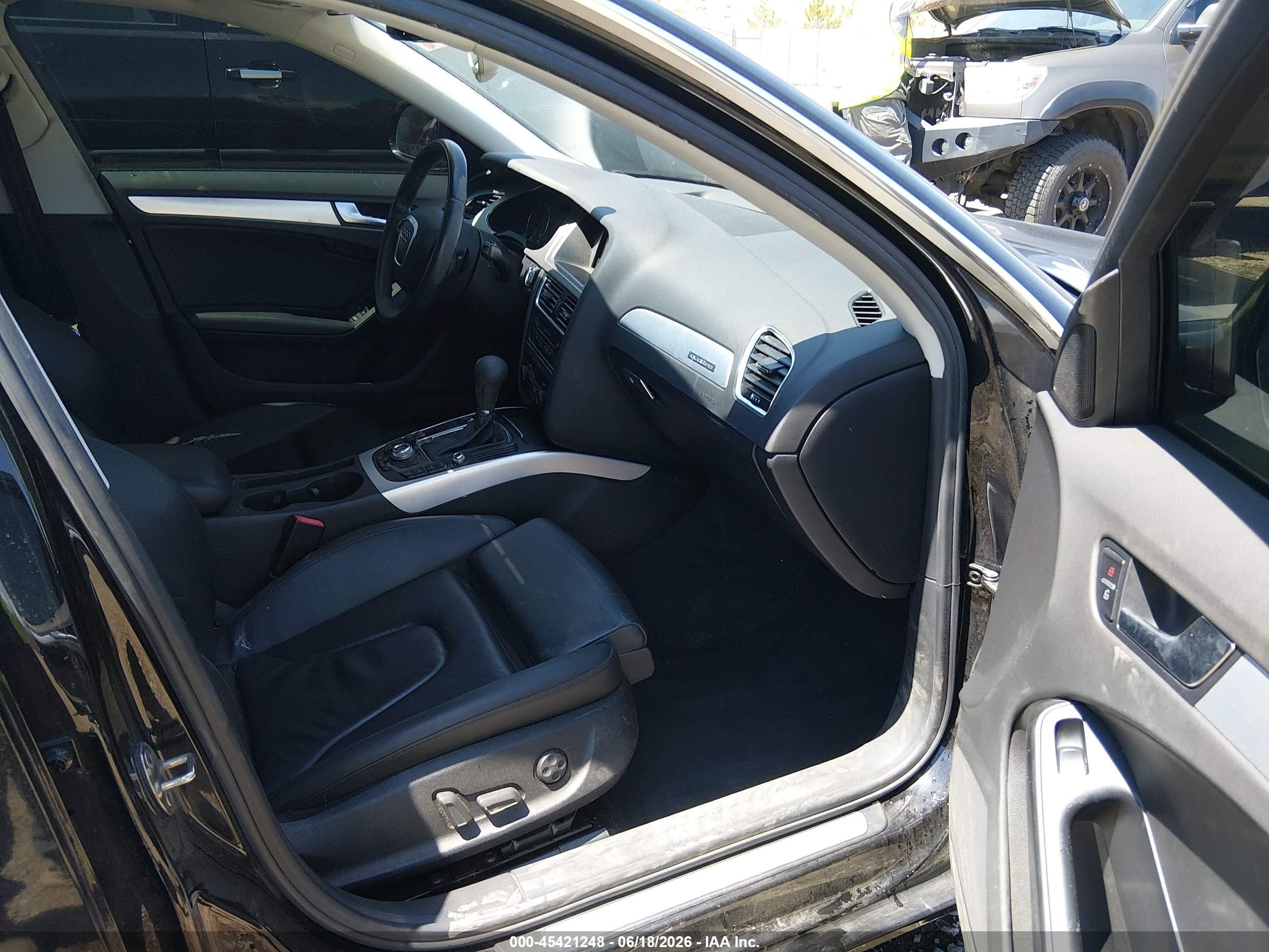 2009 Audi A4 2.0t Premium Black vin: WAUSF78K09N046804