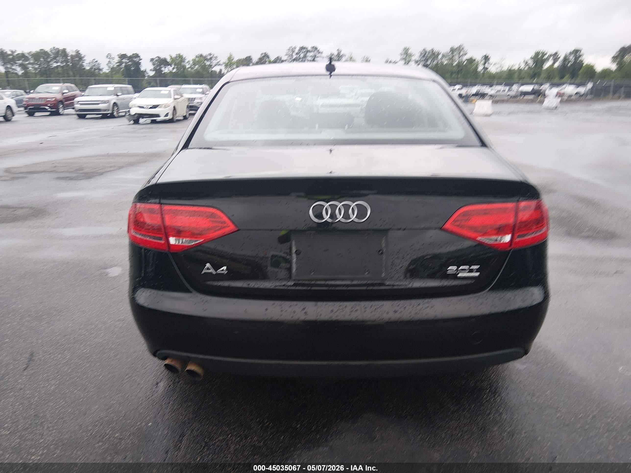 2009 Audi A4 2.0t Premium Black vin: WAUSF78K19A079754