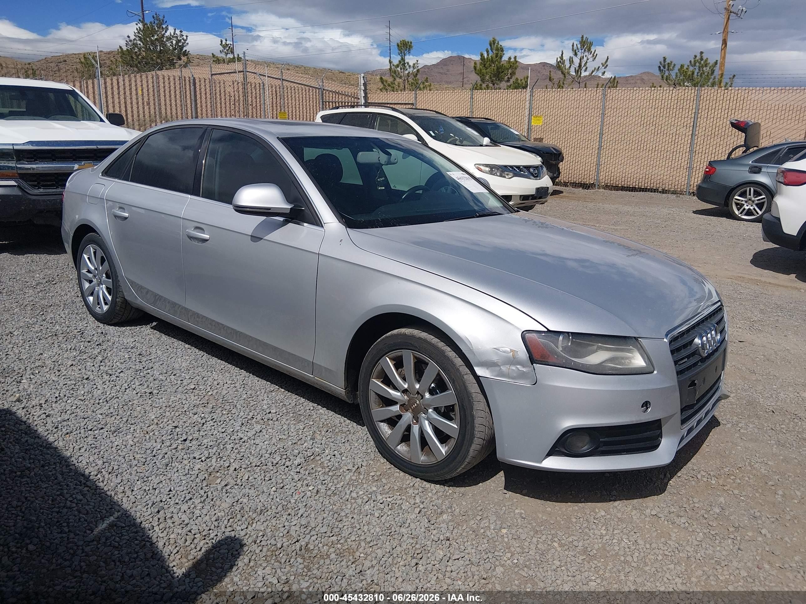 2009 Audi A4 2.0t Premium Серебряный vin: WAUSF78K29A078077