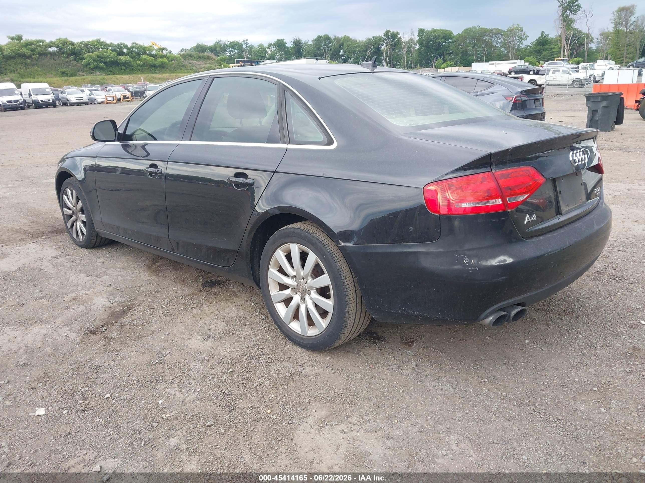 2009 Audi A4 2.0t Premium Black vin: WAUSF78K49N016379