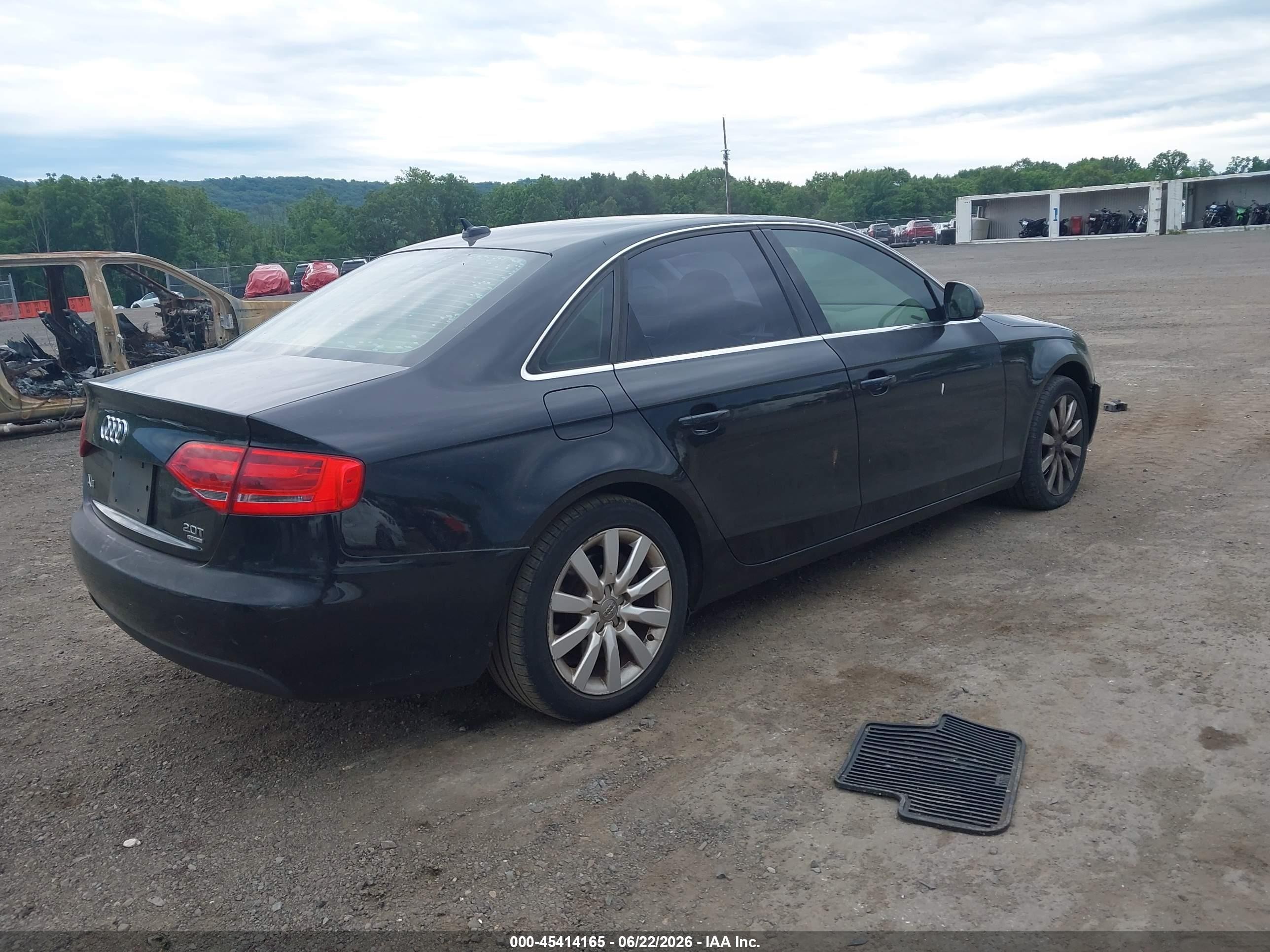 2009 Audi A4 2.0t Premium Black vin: WAUSF78K49N016379