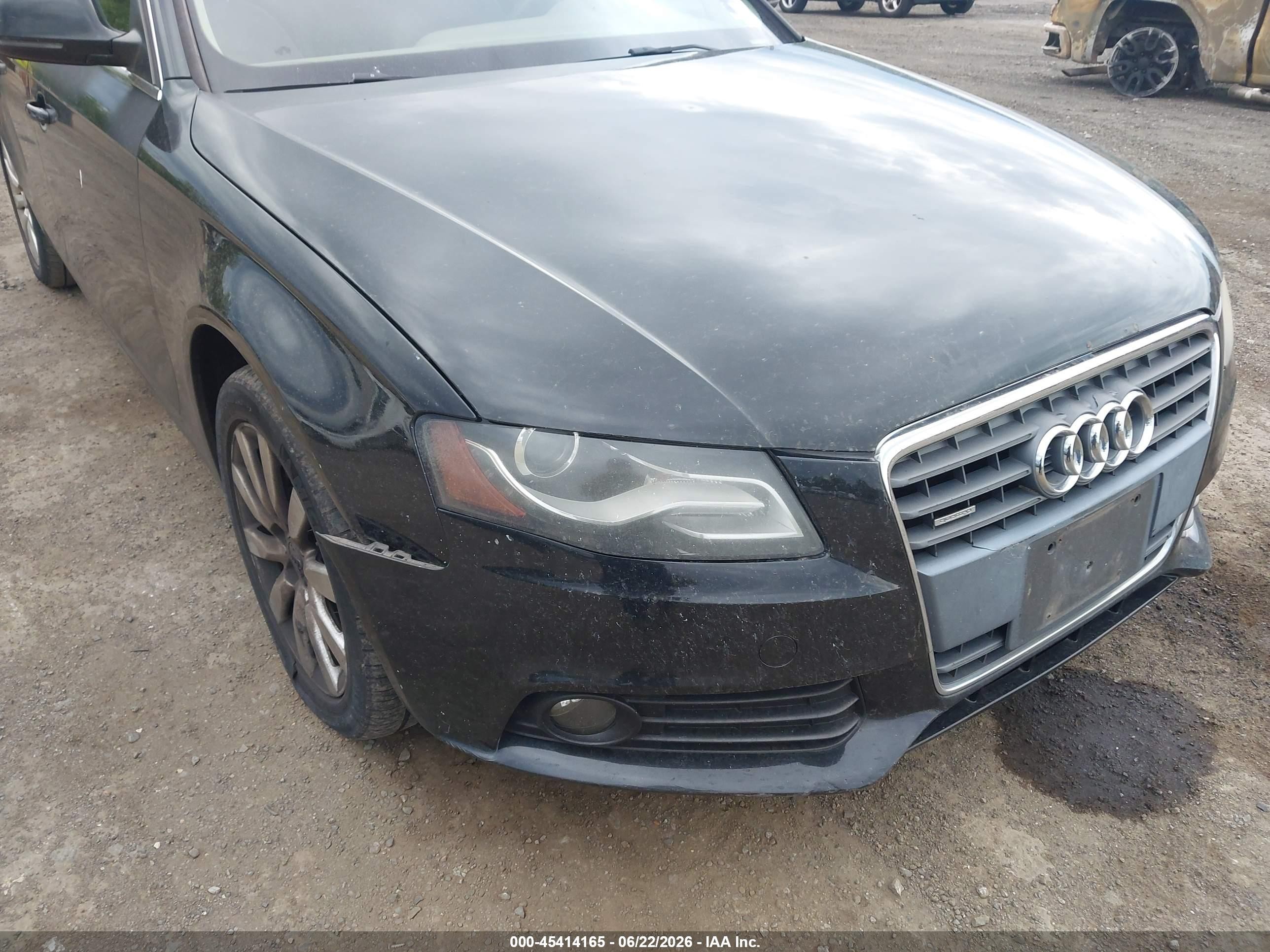 2009 Audi A4 2.0t Premium Black vin: WAUSF78K49N016379