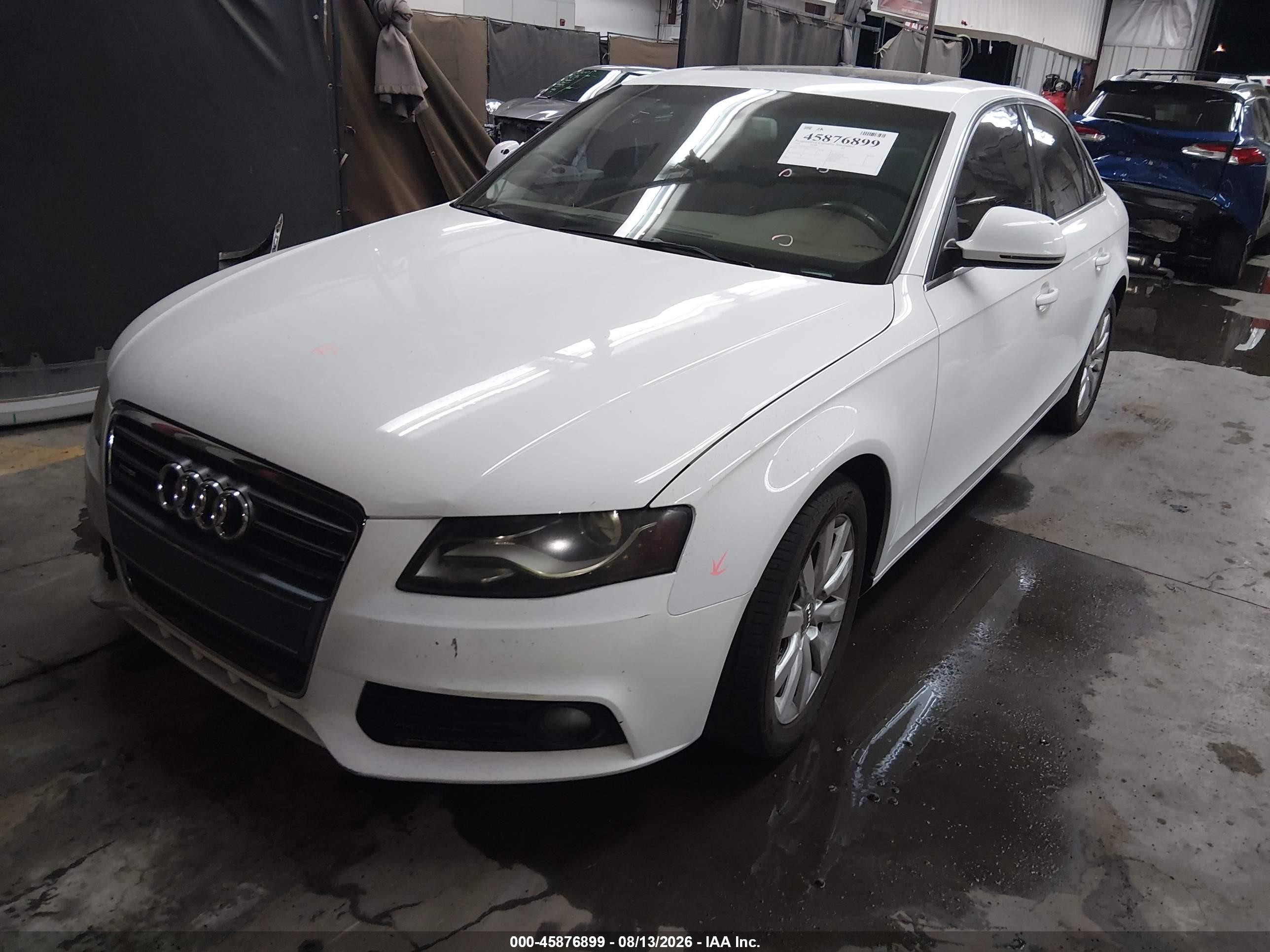 2009 Audi A4 2.0t Premium Белый vin: WAUSF78K49N053562